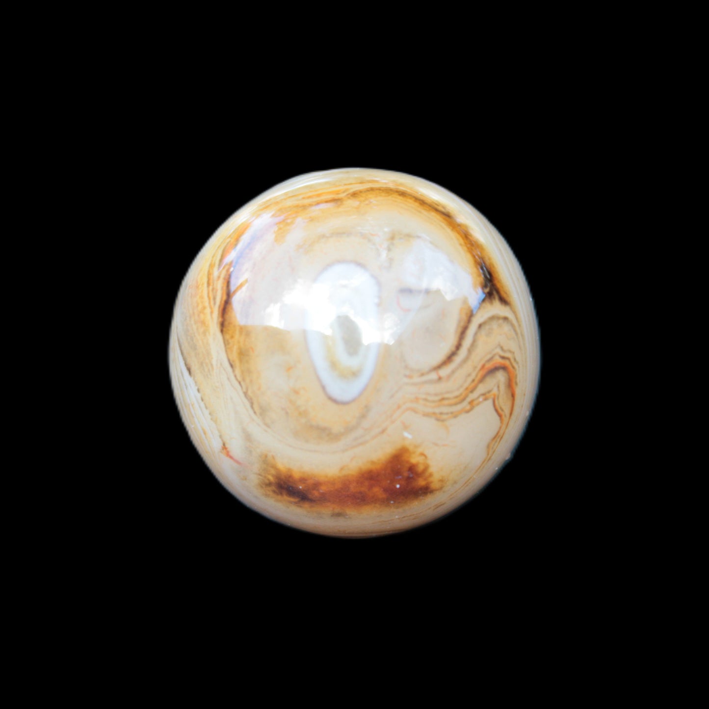 Crazy Lace Agate sphere 26mm 34g Rocks and Things Store