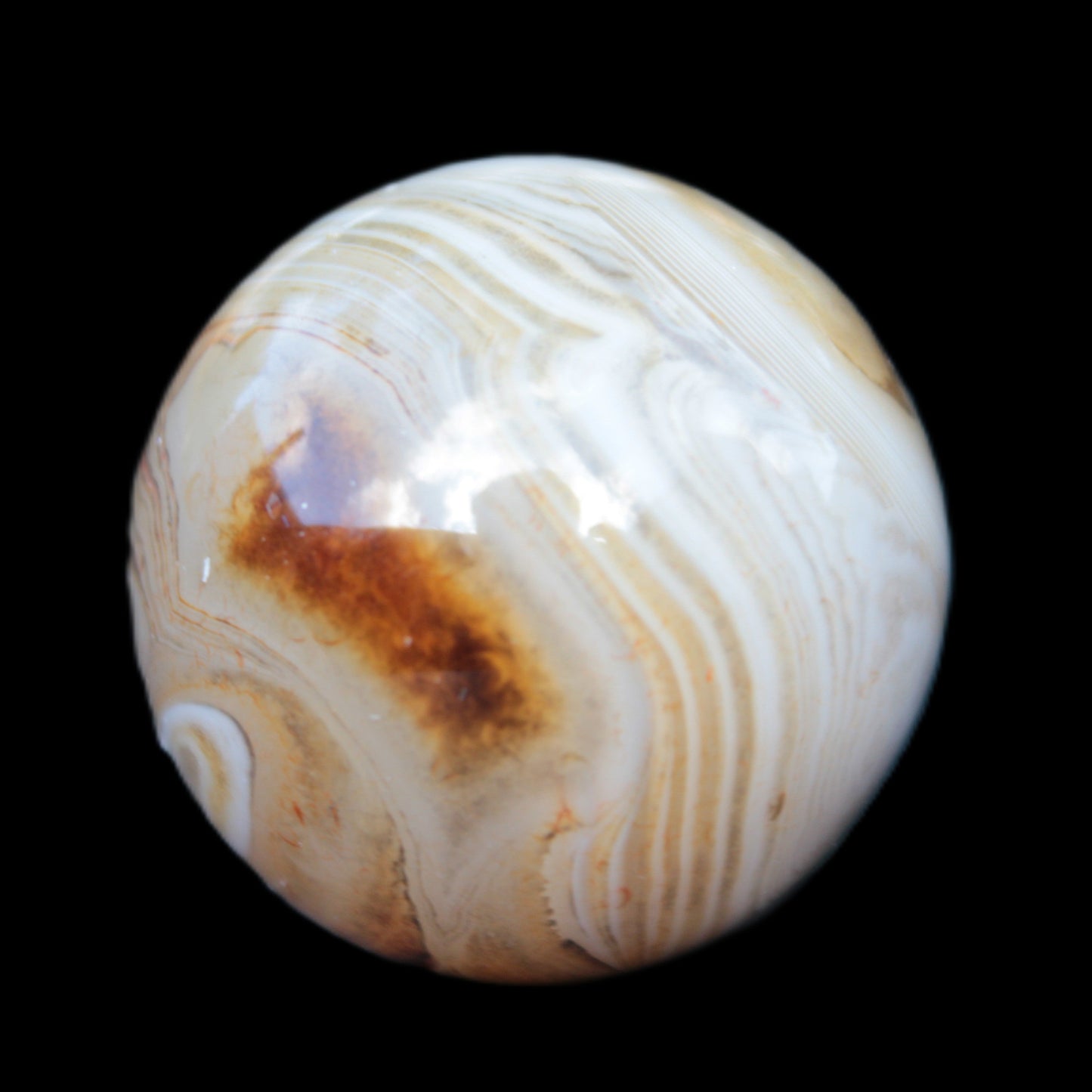 Crazy Lace Agate sphere 26mm 34g Rocks and Things Store
