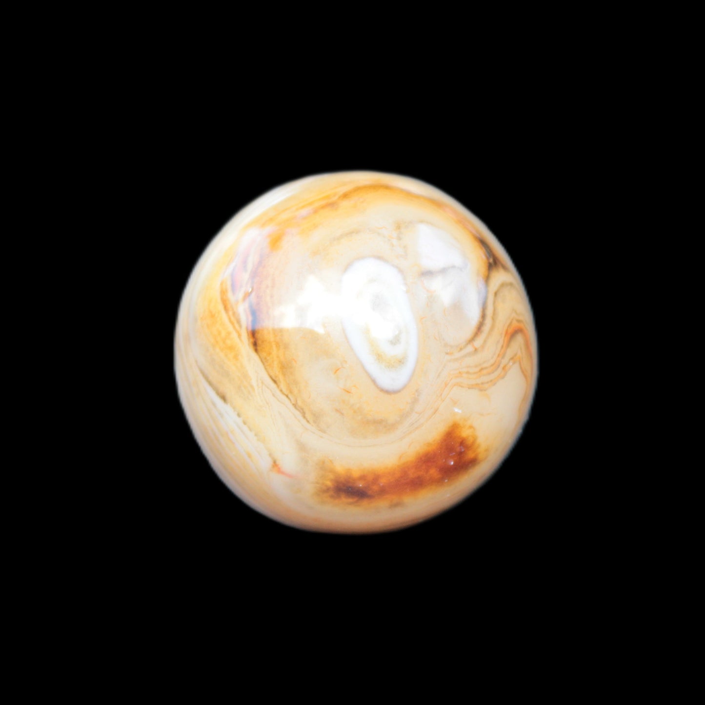 Crazy Lace Agate sphere 26mm 34g Rocks and Things Store