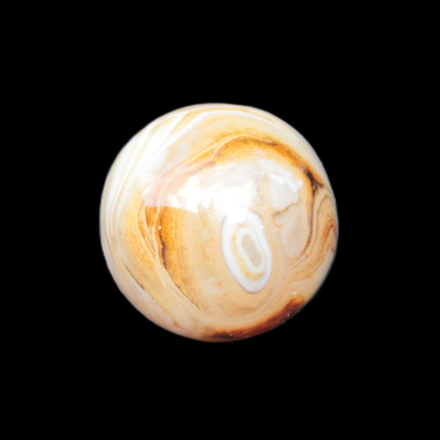 Crazy Lace Agate sphere 26mm 34g Rocks and Things Store