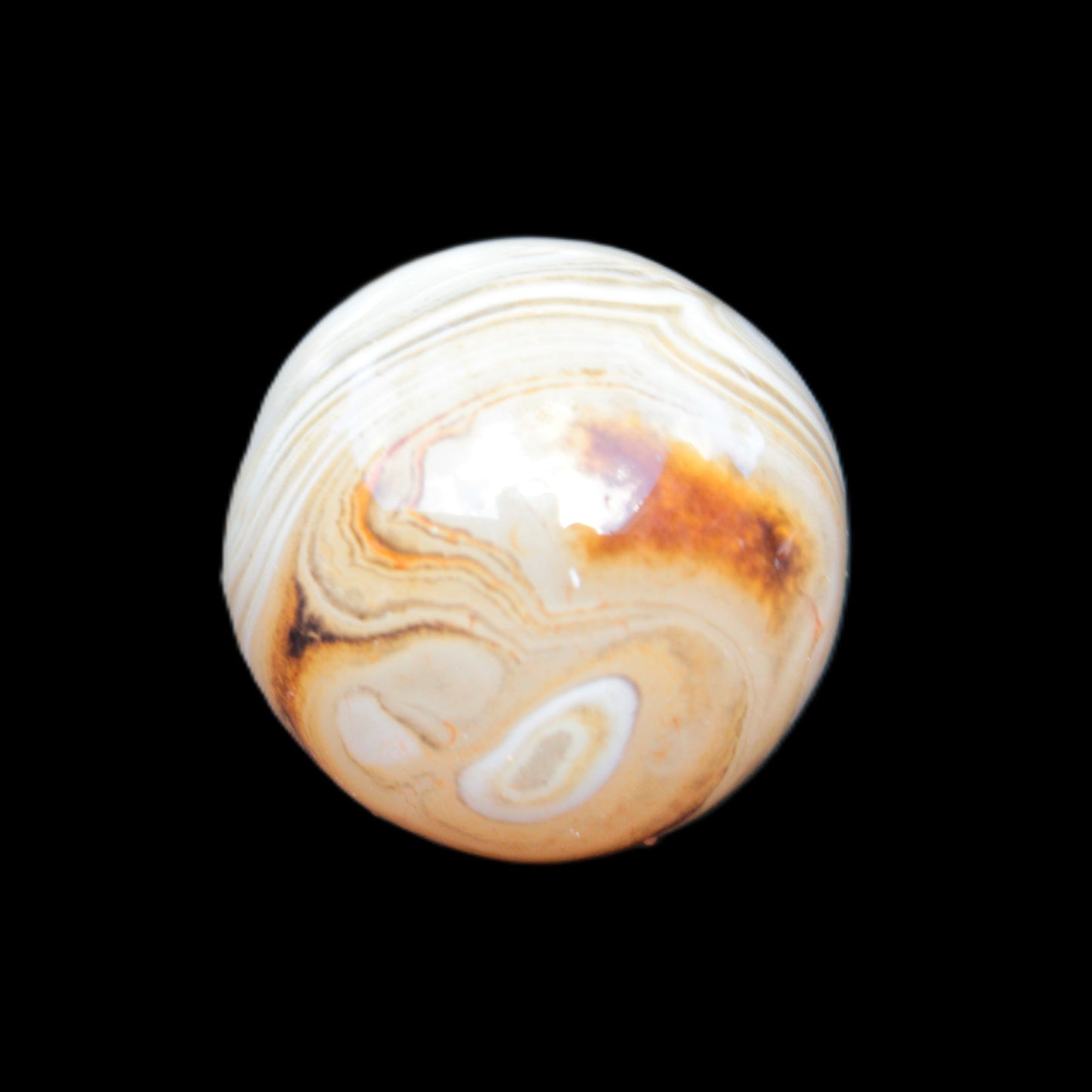 Crazy Lace Agate sphere 26mm 34g Rocks and Things Store