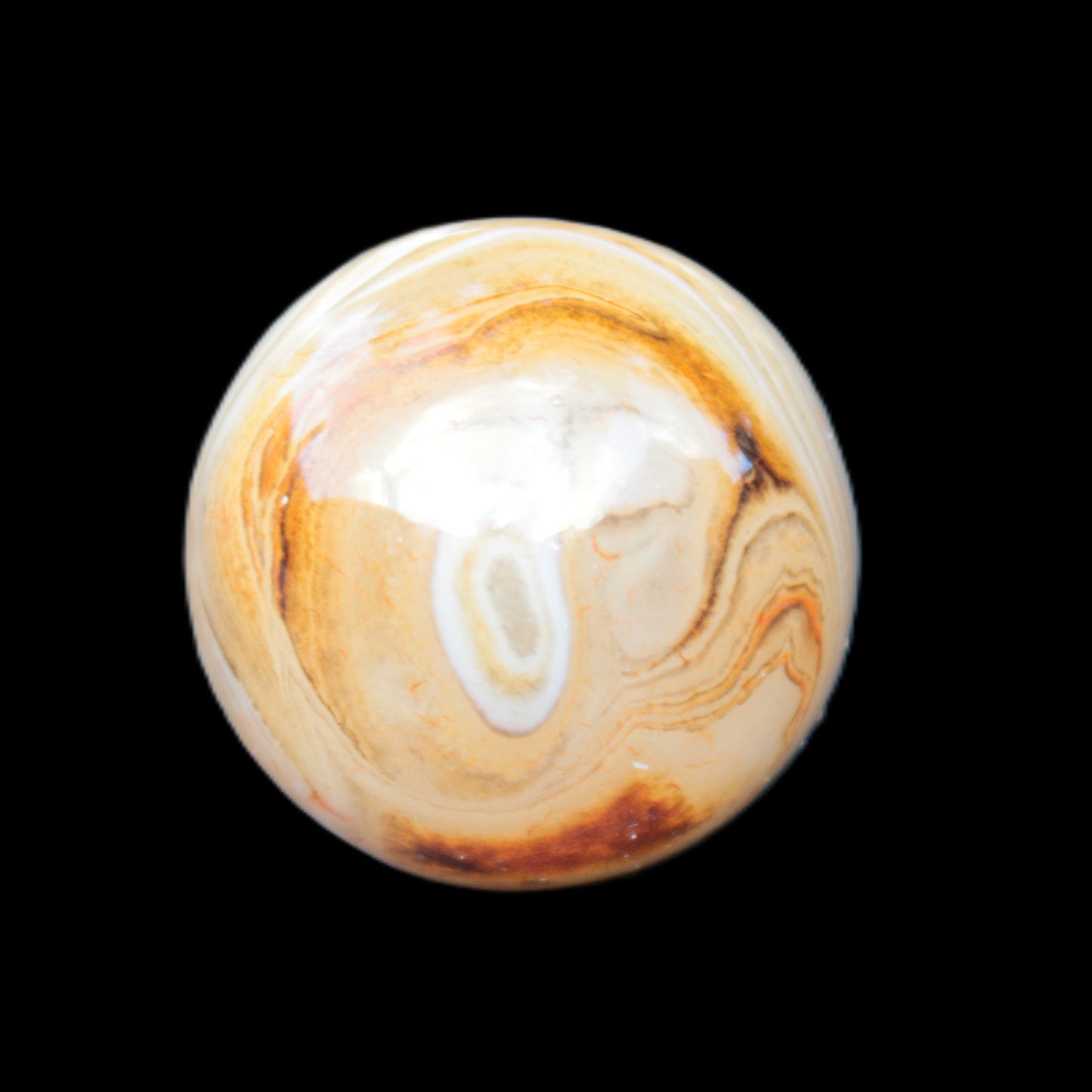 Crazy Lace Agate sphere 26mm 34g Rocks and Things Store
