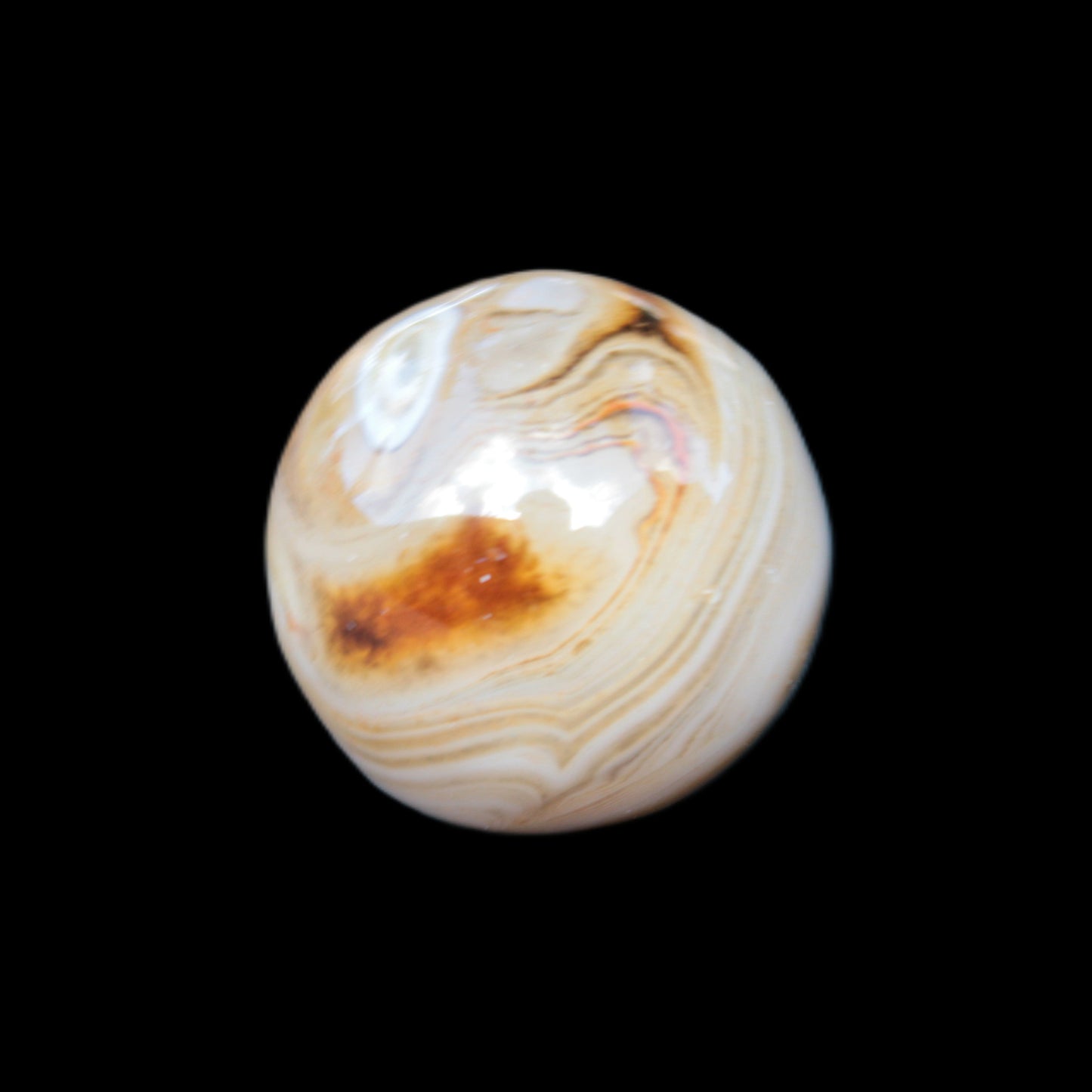 Crazy Lace Agate sphere 26mm 34g Rocks and Things Store