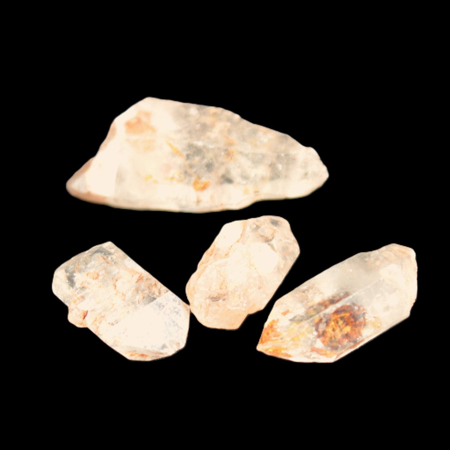 Fenster Enhydro Hydrocarbon 4 crystals 9-10g in sunlight - Rocks and Things Store