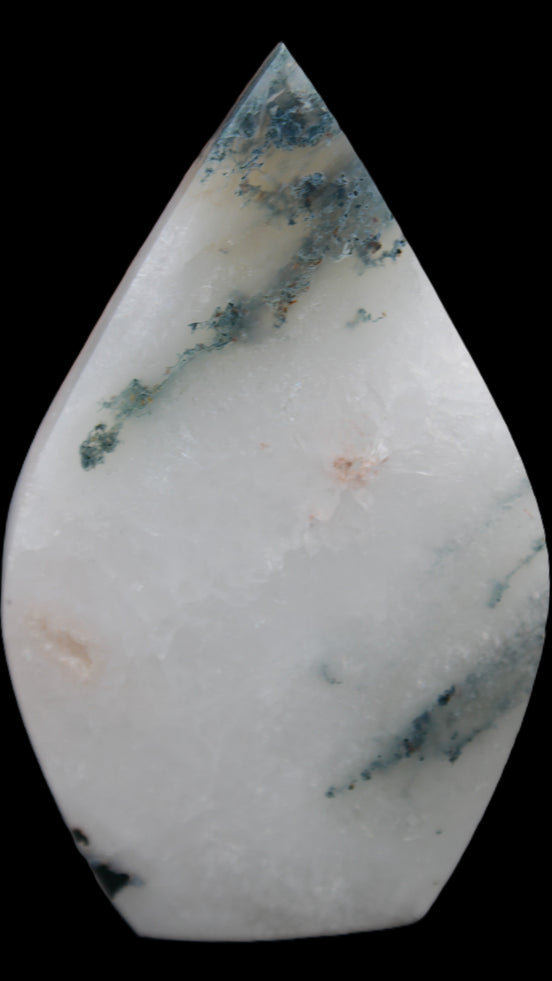 Ocean Grass Agate water drop 81*30*137mm 462g Rocks and Things