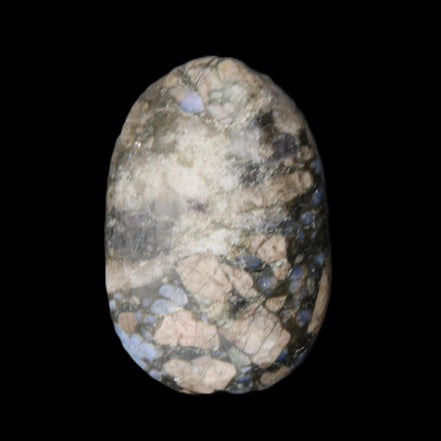 Llanite Que Sera palm stone 52*17*35mm 55g in sunlight - Rocks and Things Store