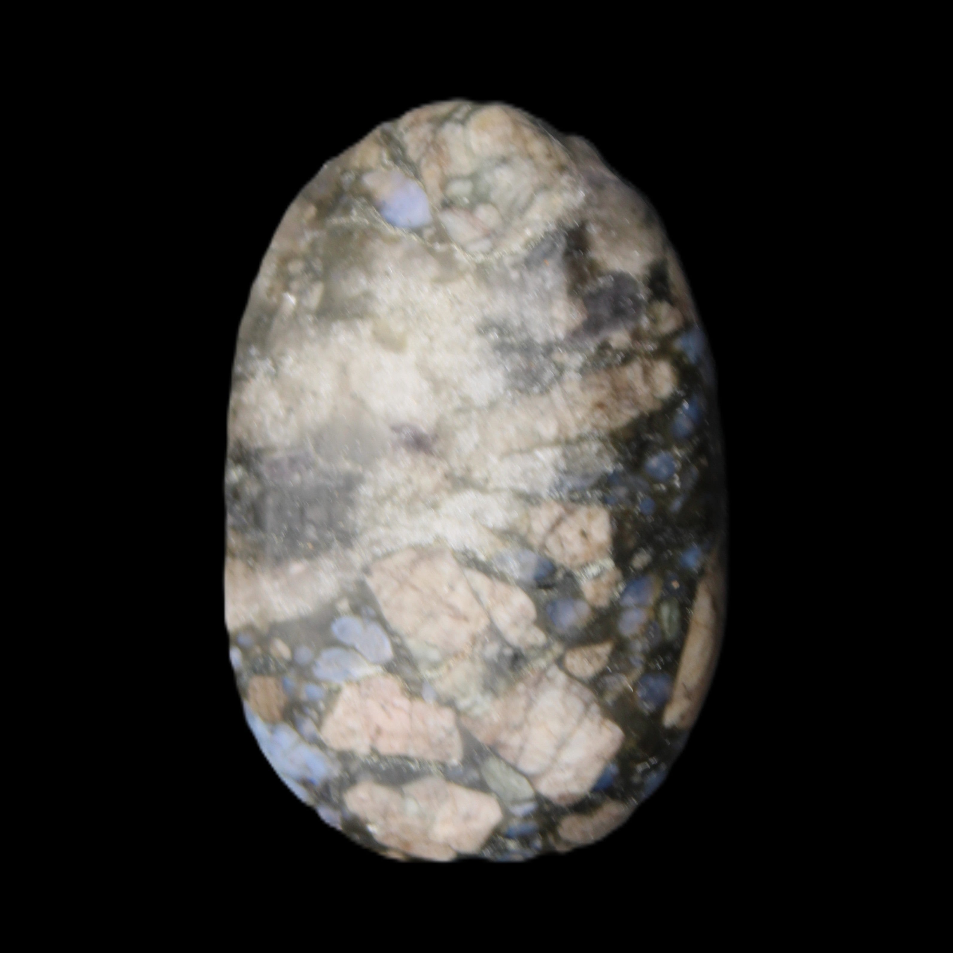 Llanite Que Sera palm stone 52*17*35mm 55g in sunlight - Rocks and Things Store