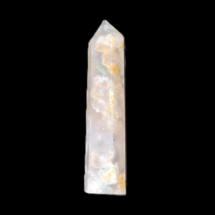 Cherry Blossom Agate wand 82mm 36g in sunlight - Rocks and Things Store