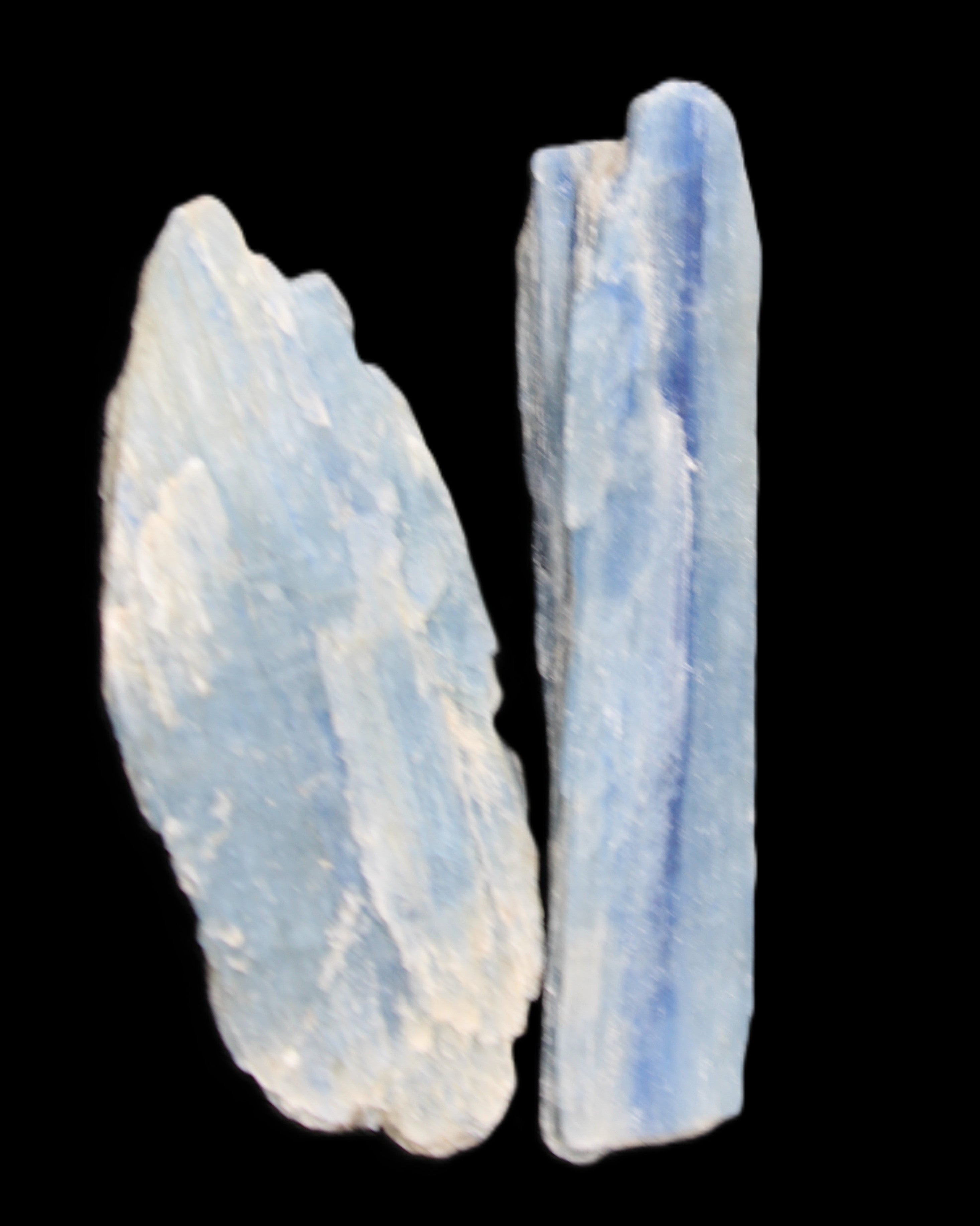 Natural Blue Kyanite two blade crystals 29-31g in sunlight - Rocks and Things Store