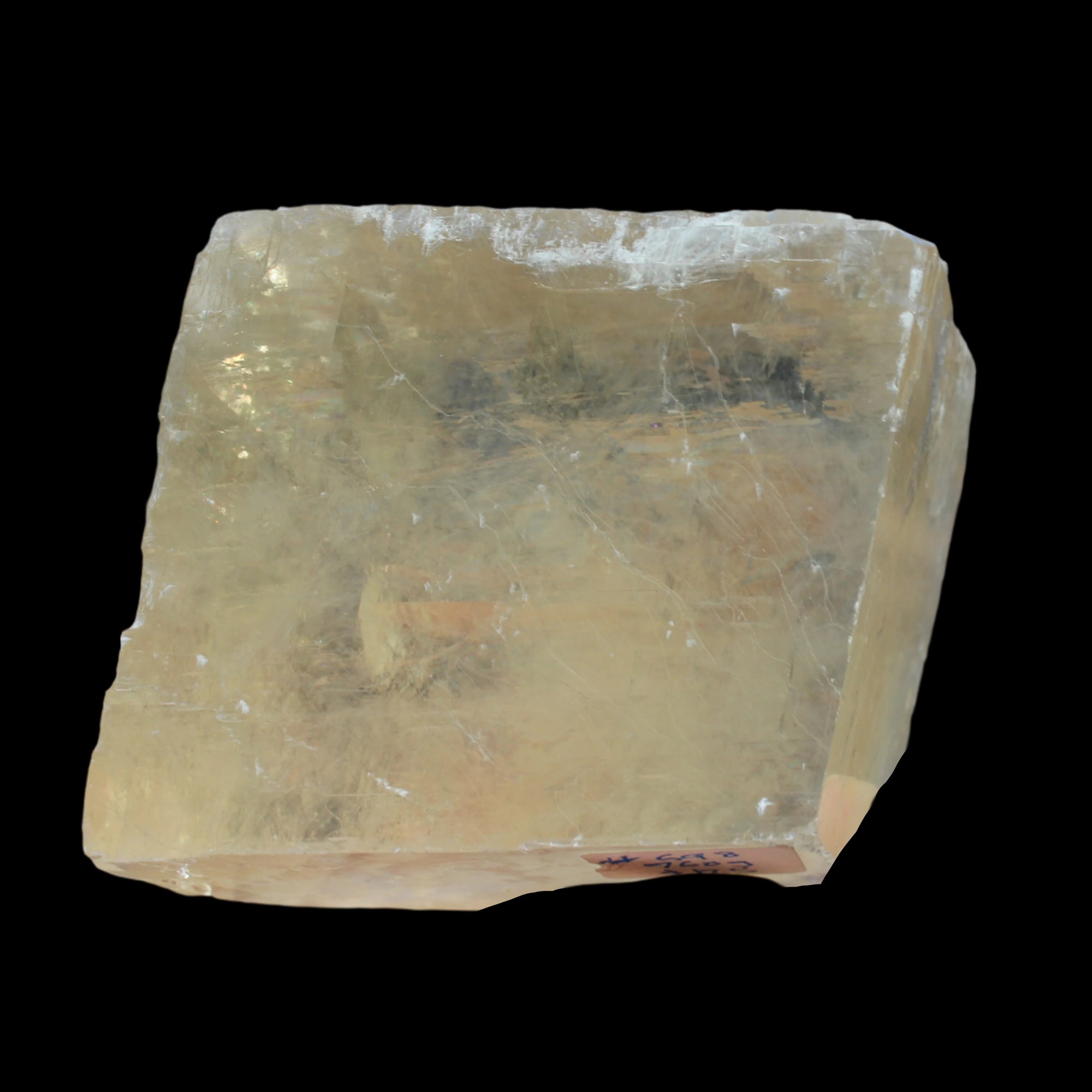 Yellow Calcite Spar crystal from Iceland 760g Rocks and Things