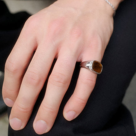 Brown Square Ring