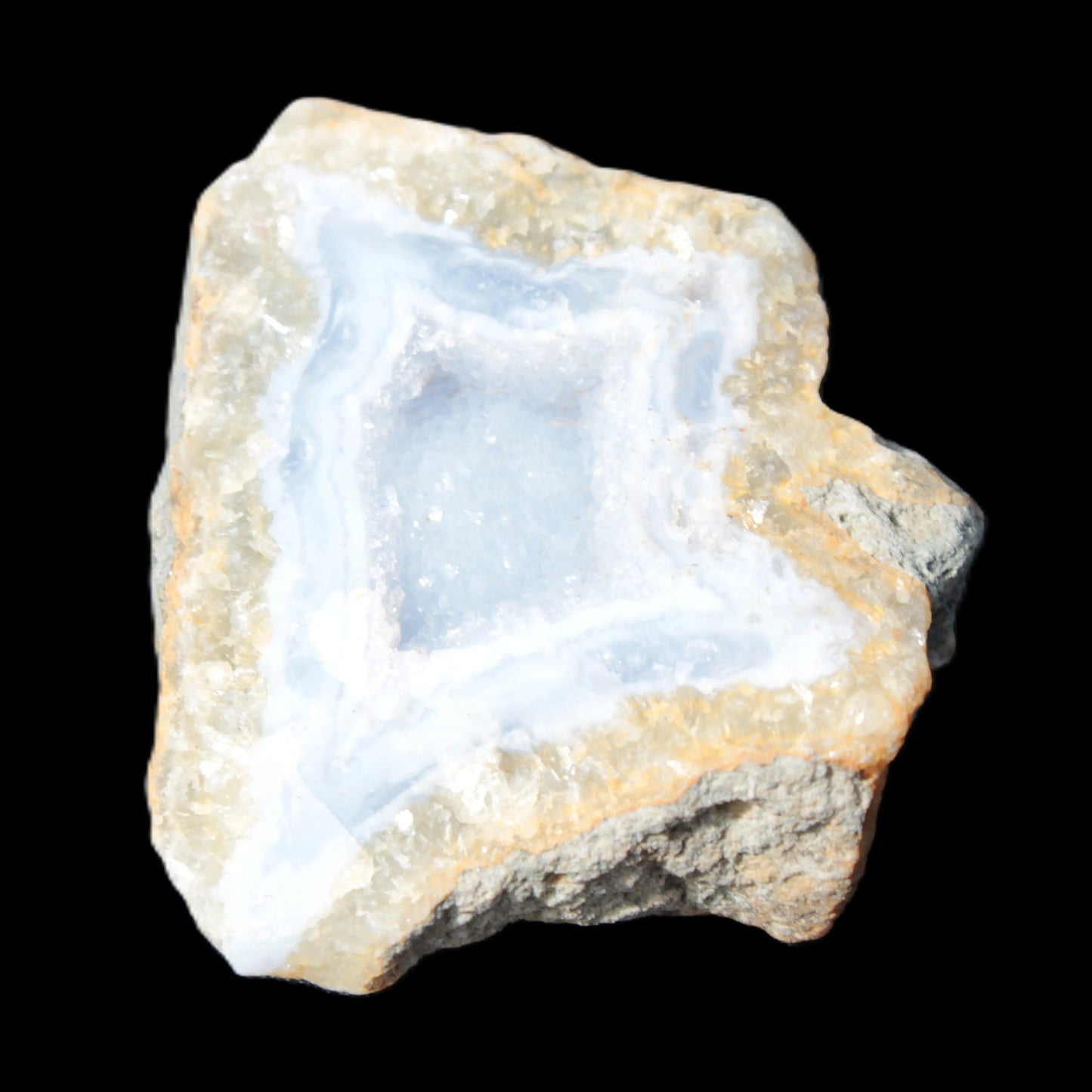 Blue Lace Agate drusy geode 50mm 74.3g Rocks and Things Store