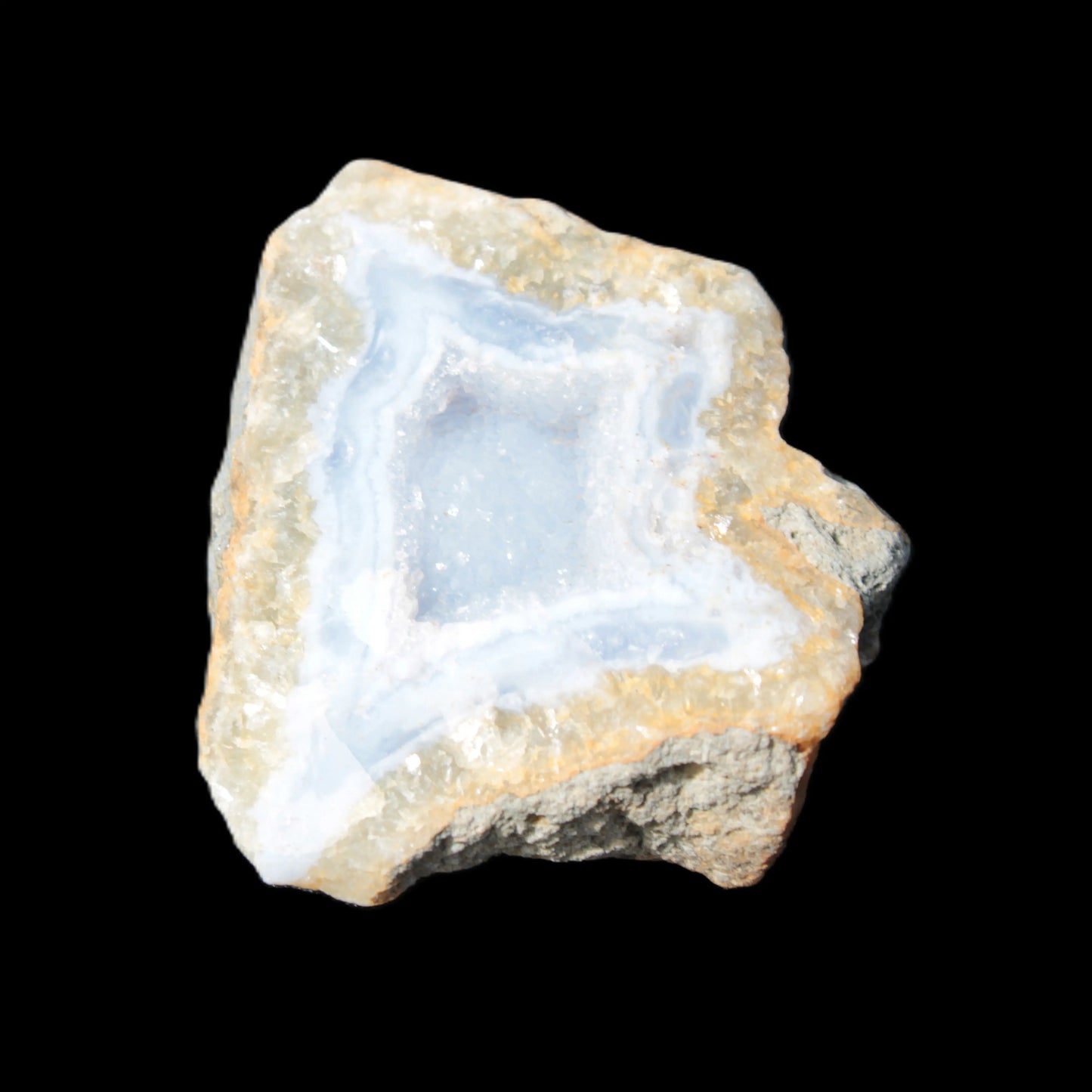 Blue Lace Agate drusy geode 50mm 74.3g Rocks and Things Store