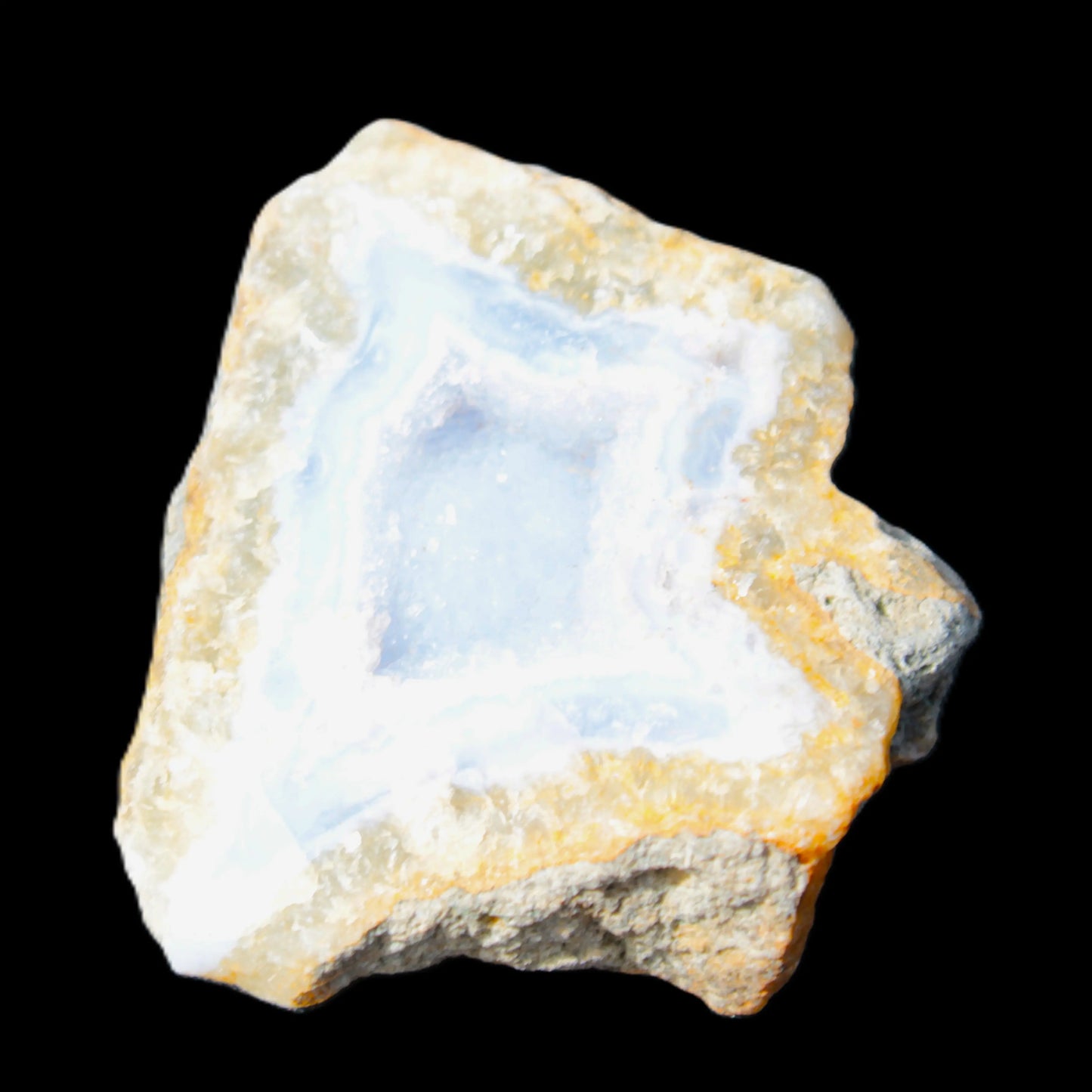 Blue Lace Agate drusy geode 50mm 74.3g Rocks and Things Store