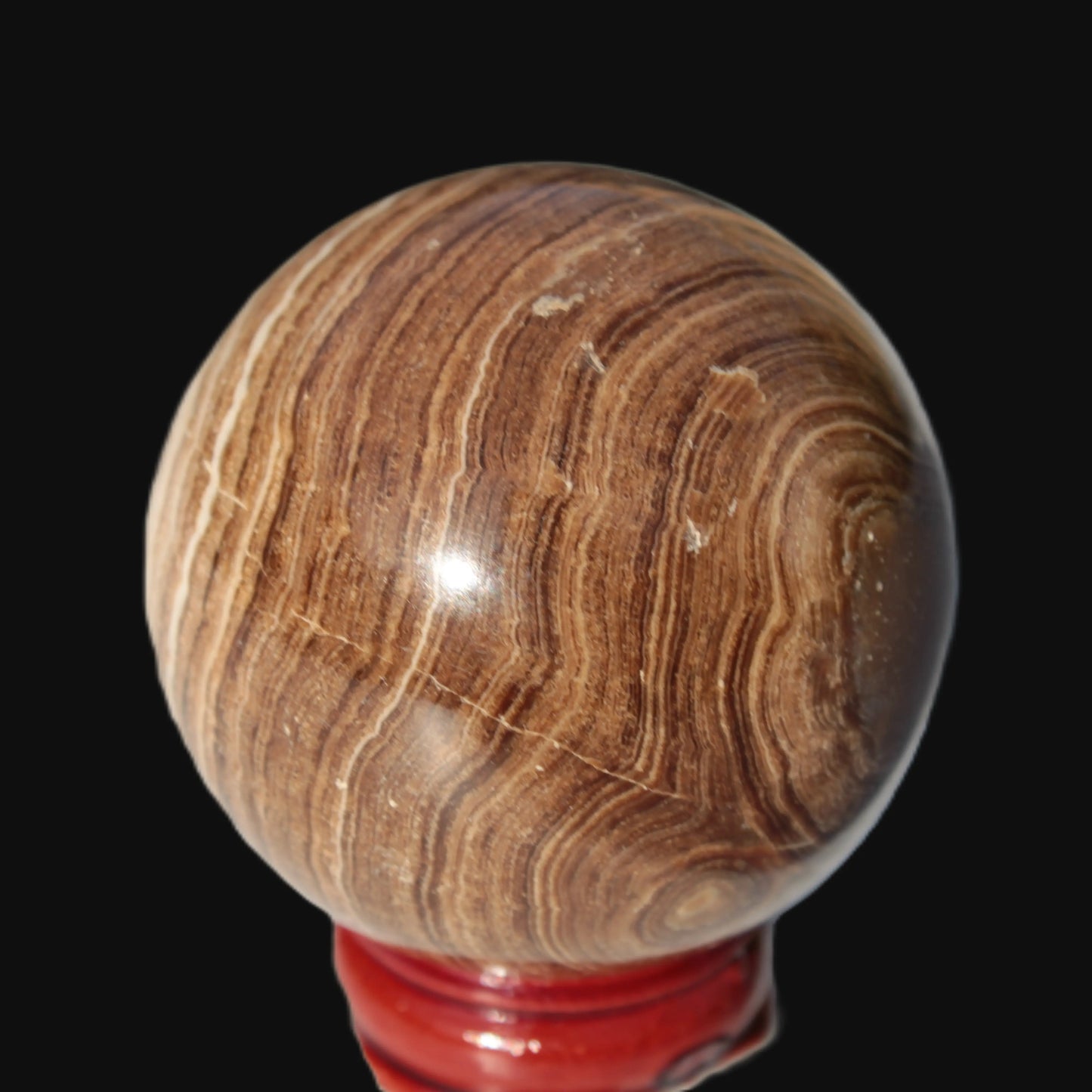 Chocolate Calcite sphere 52mm 185g Rocks and Things Store
