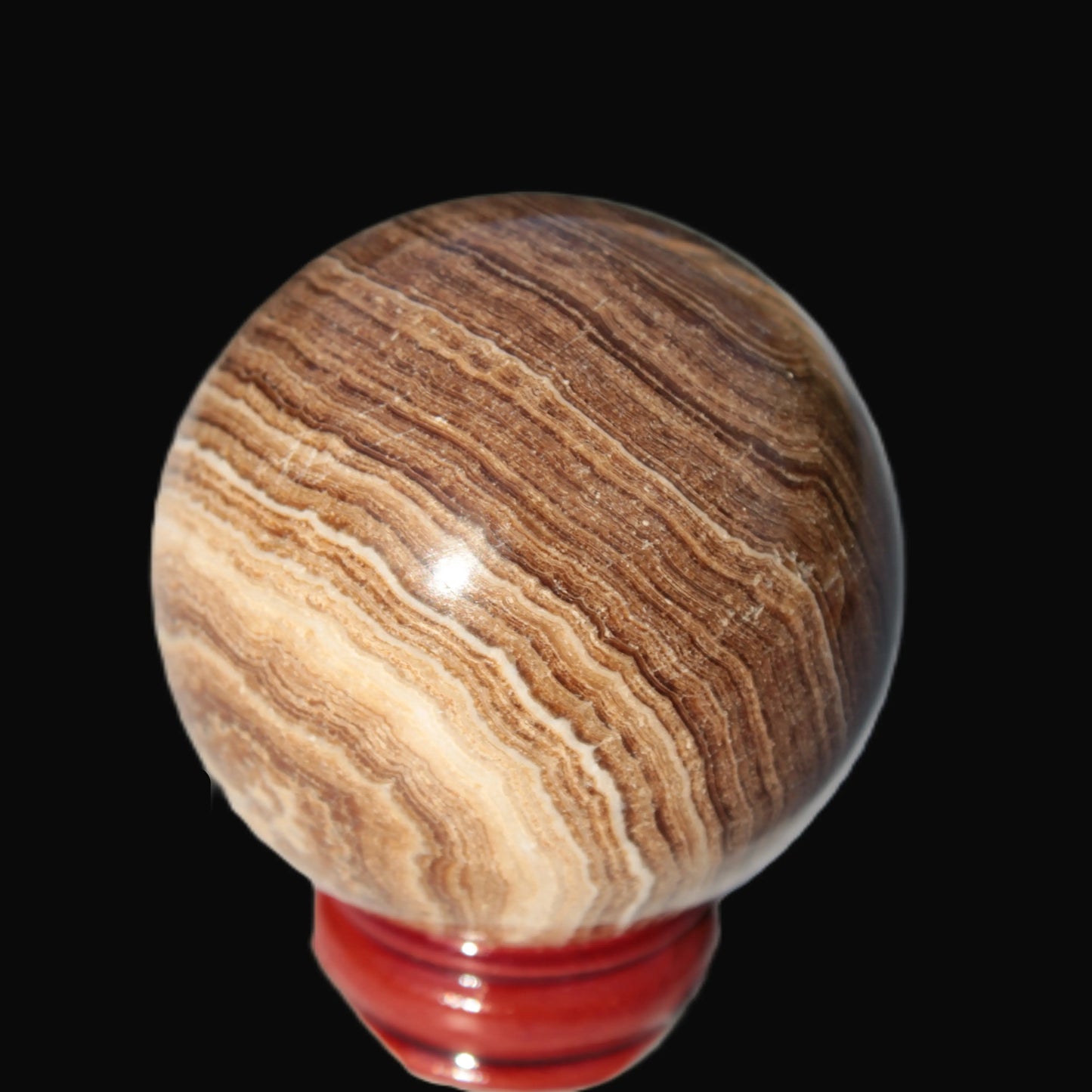 Chocolate Calcite sphere 52mm 185g Rocks and Things Store