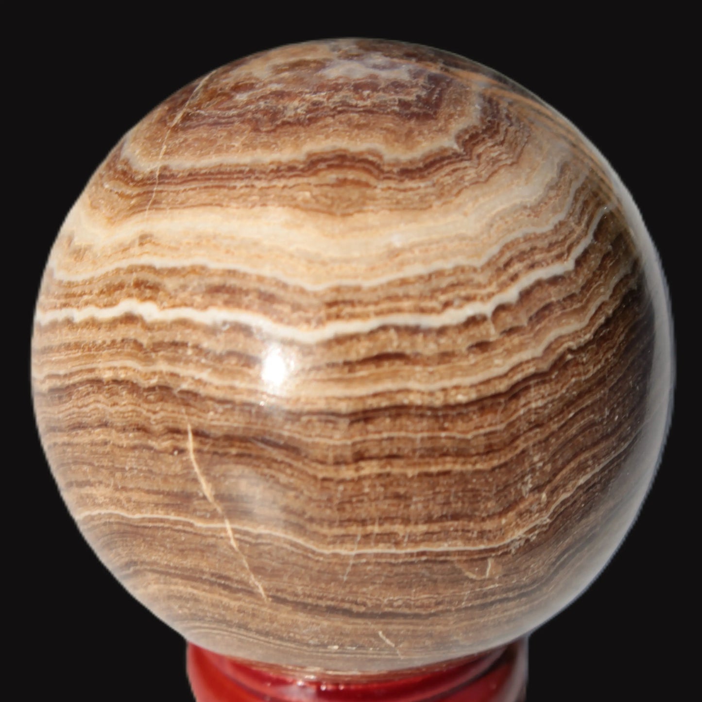 Chocolate Calcite sphere 52mm 185g Rocks and Things Store