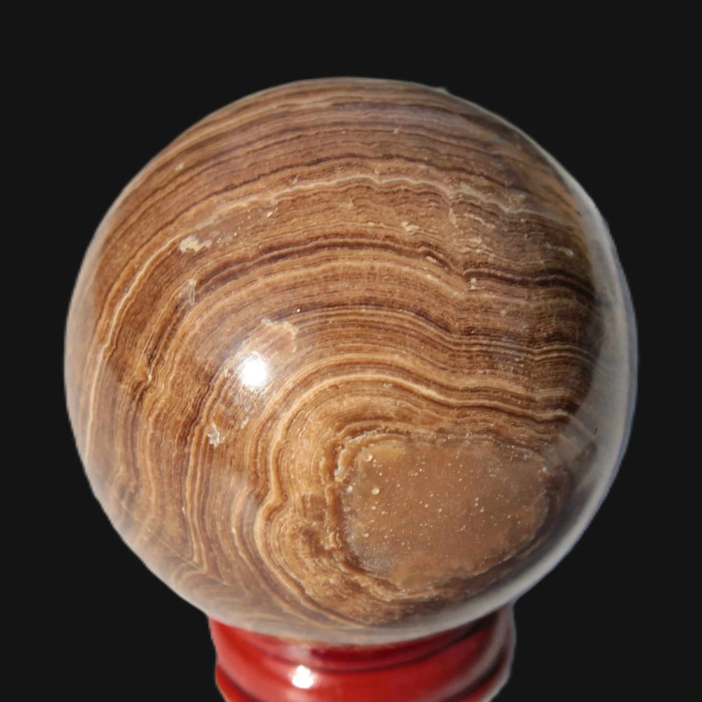 Chocolate Calcite sphere 52mm 185g Rocks and Things Store