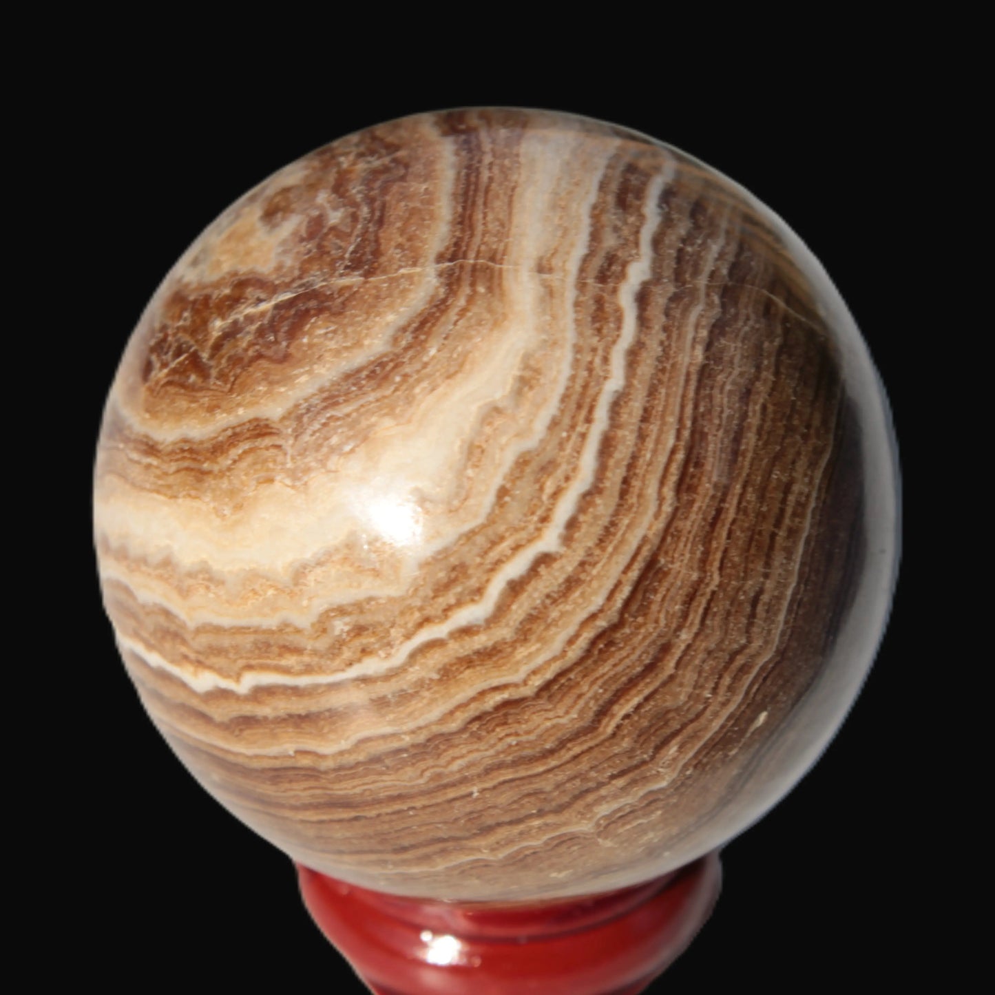 Chocolate Calcite sphere 52mm 185g Rocks and Things Store