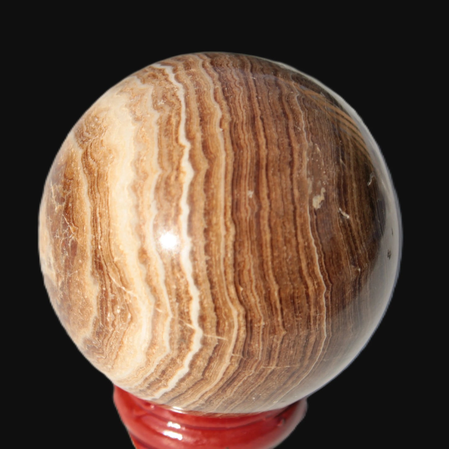 Chocolate Calcite sphere 52mm 185g Rocks and Things Store