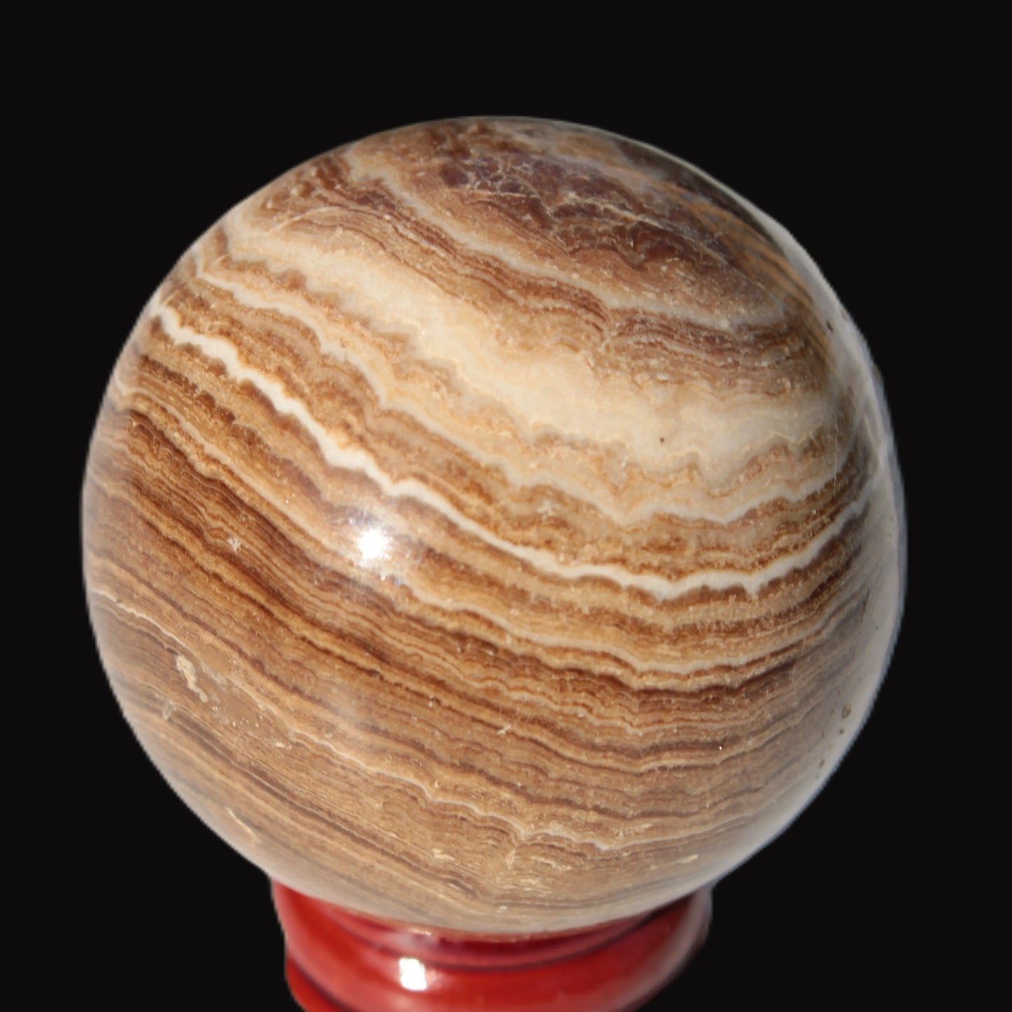 Chocolate Calcite sphere 52mm 185g Rocks and Things Store