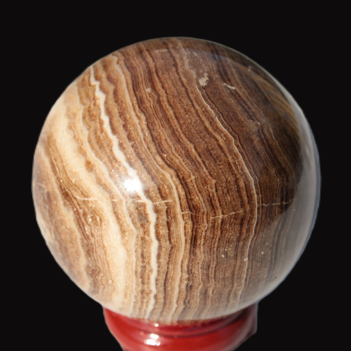 Chocolate Calcite sphere 52mm 185g Rocks and Things Store
