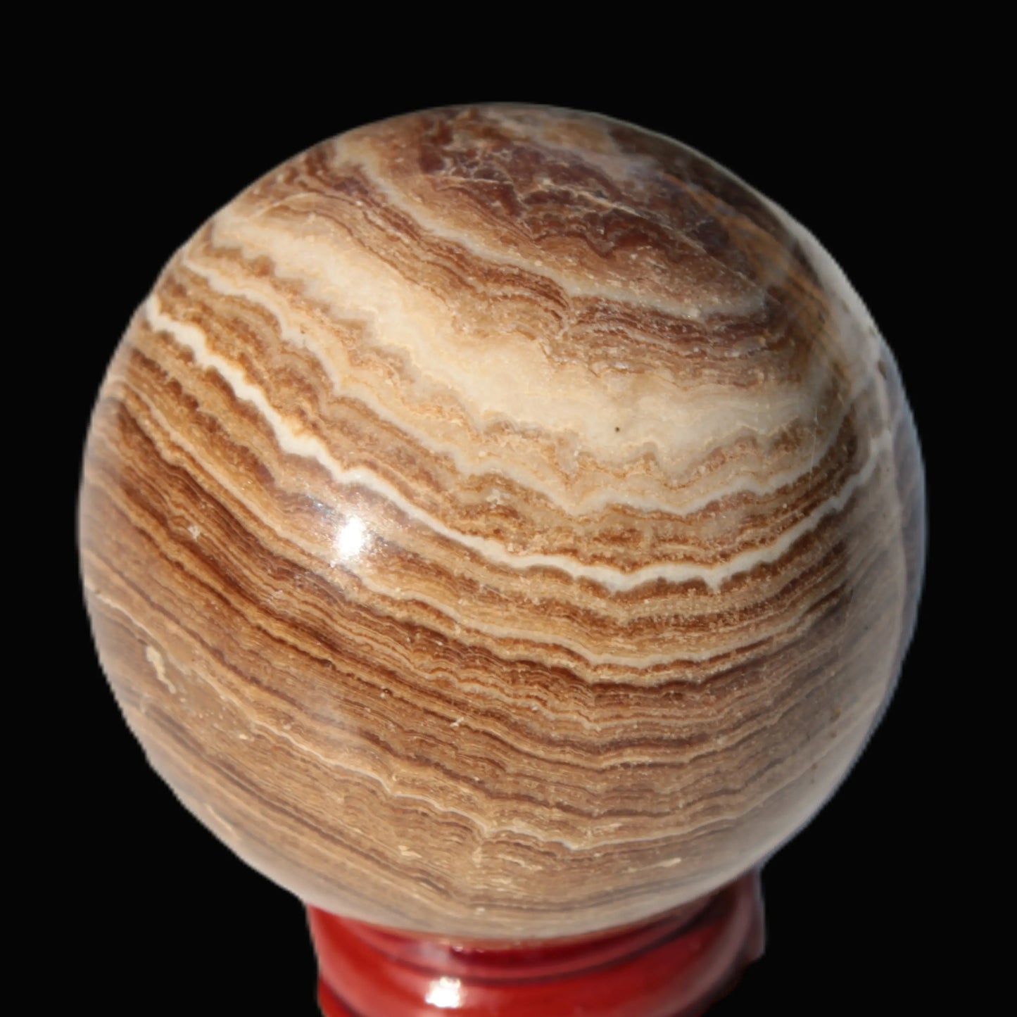Chocolate Calcite sphere 52mm 185g Rocks and Things Store