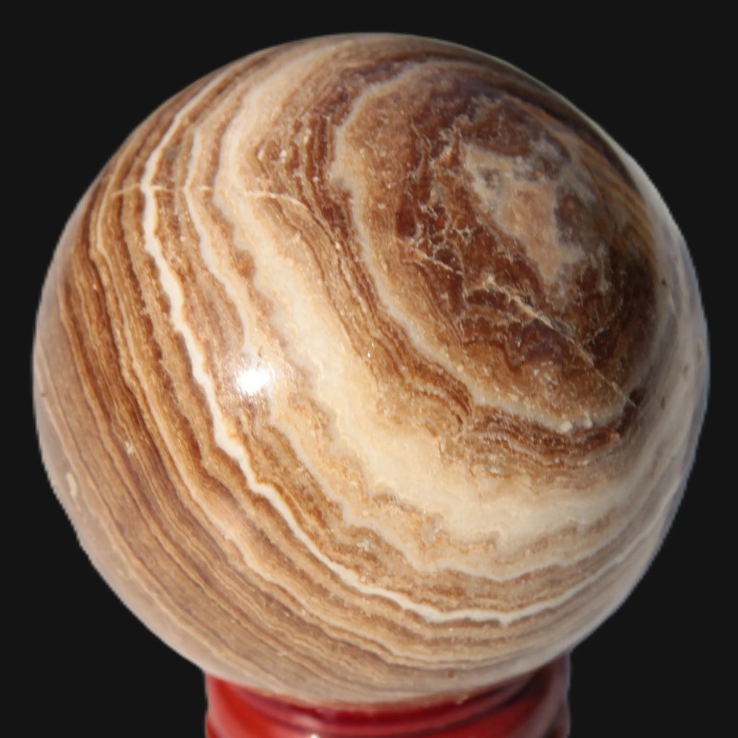 Chocolate Calcite sphere 52mm 185g Rocks and Things Store