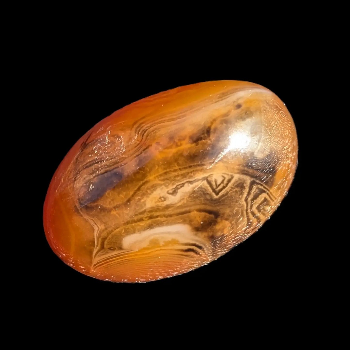 Crazy Lace Silk Banded Agate tumbled stone from Madagascar 35*54mm 68g Rocks and Things