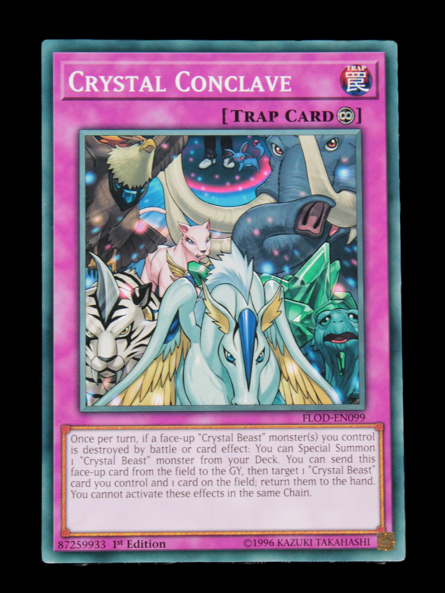 Crystal Conclave common 1st edition YuGiOh card FLOD-EN099 Rocks and Things