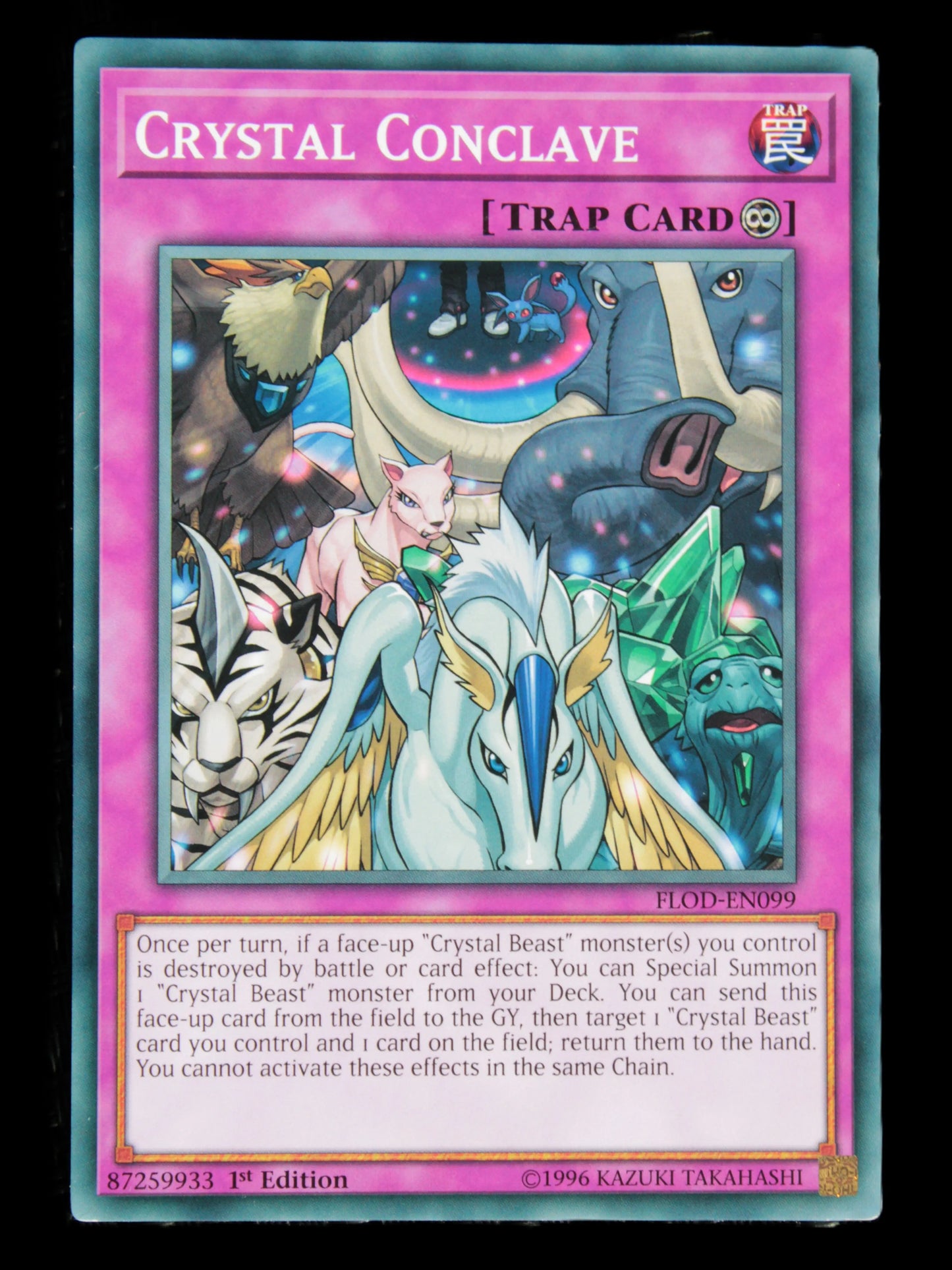 Crystal Conclave common 1st edition YuGiOh card FLOD-EN099 Rocks and Things