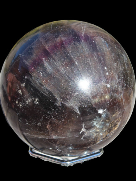 Dark Fluorite sphere 504g Rocks and Things