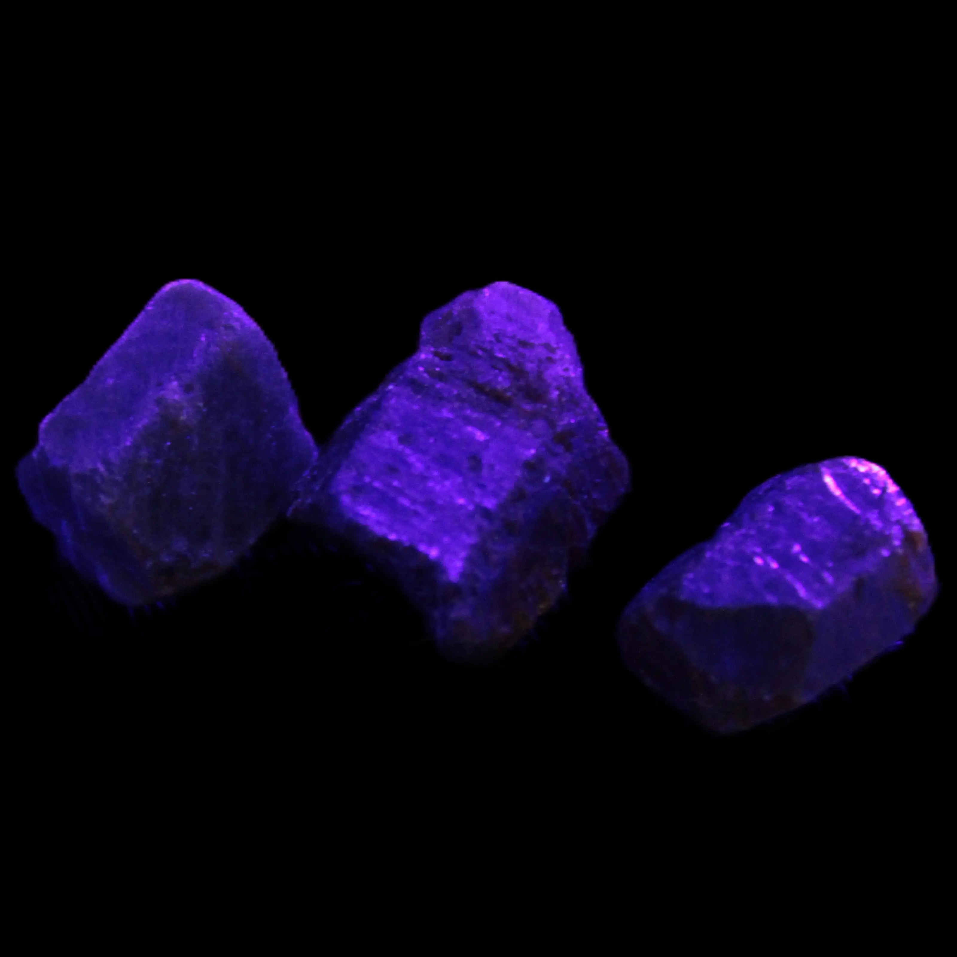 Green Corundum Ruby 3 crystals 11-13g Rocks and Things