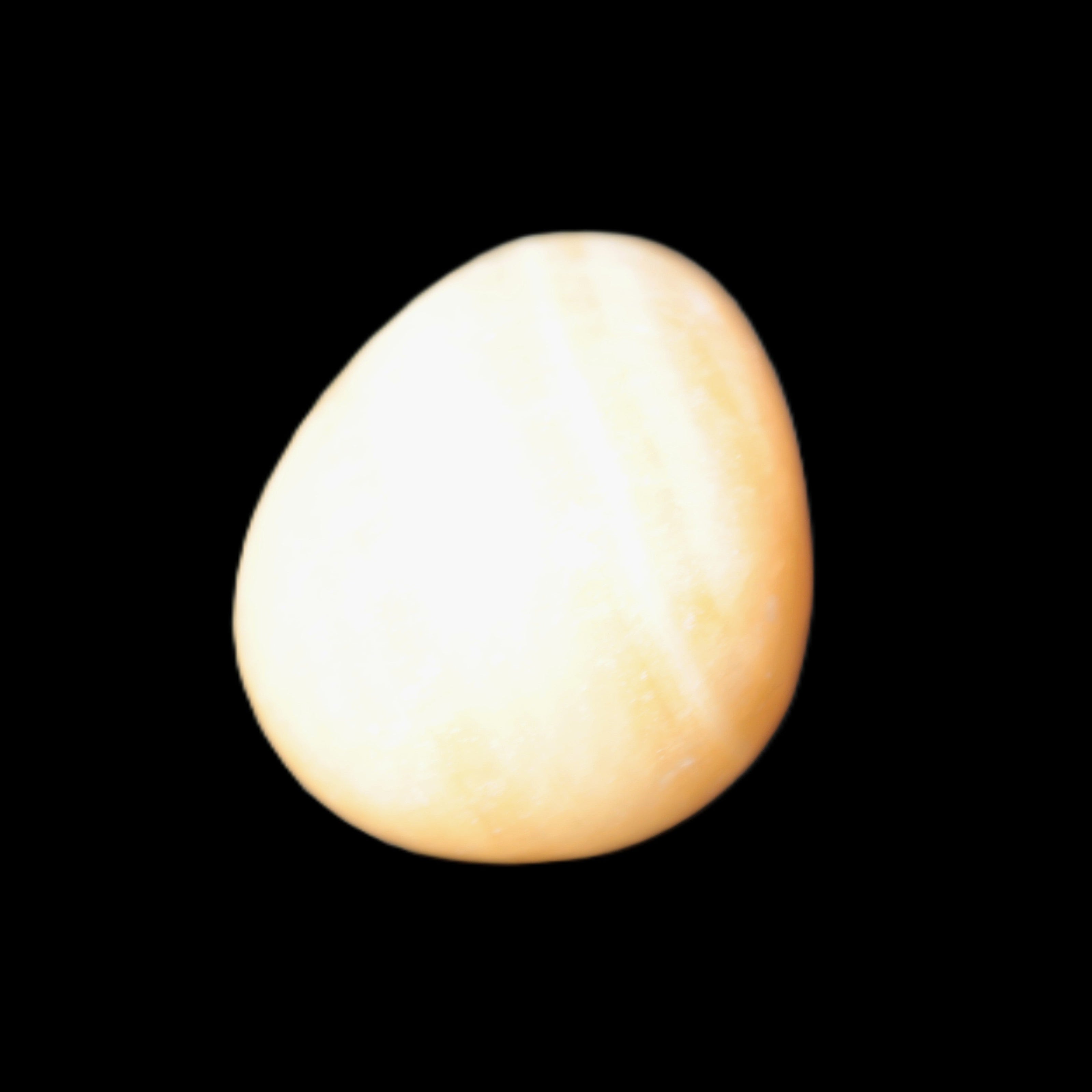 Lemon Calcite tumbled stone 25-30g Rocks and Things Store