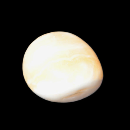 Lemon Calcite tumbled stone 25-30g Rocks and Things Store