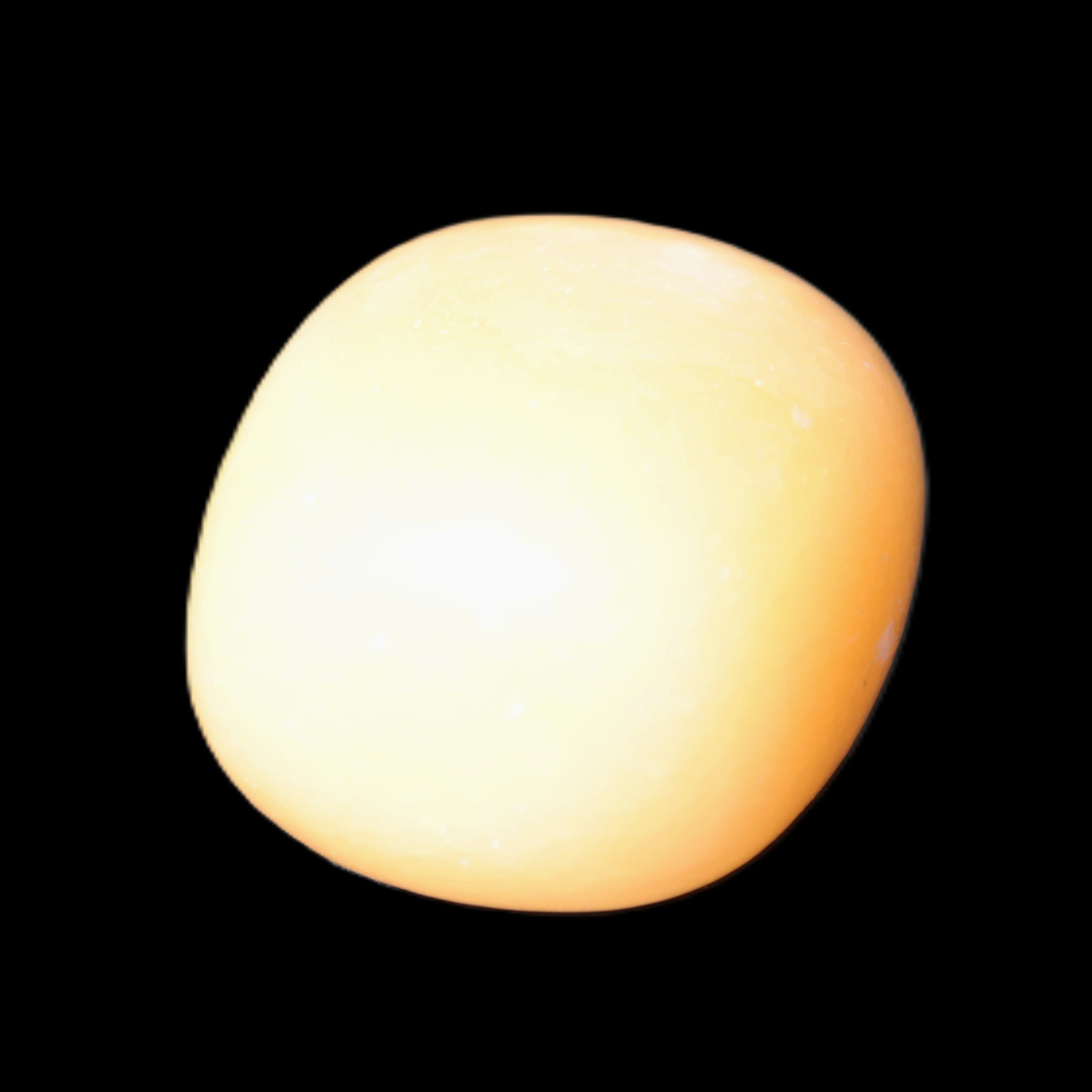 Lemon Calcite tumbled stone 25-30g Rocks and Things Store