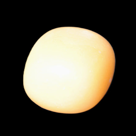 Lemon Calcite tumbled stone 25-30g Rocks and Things Store