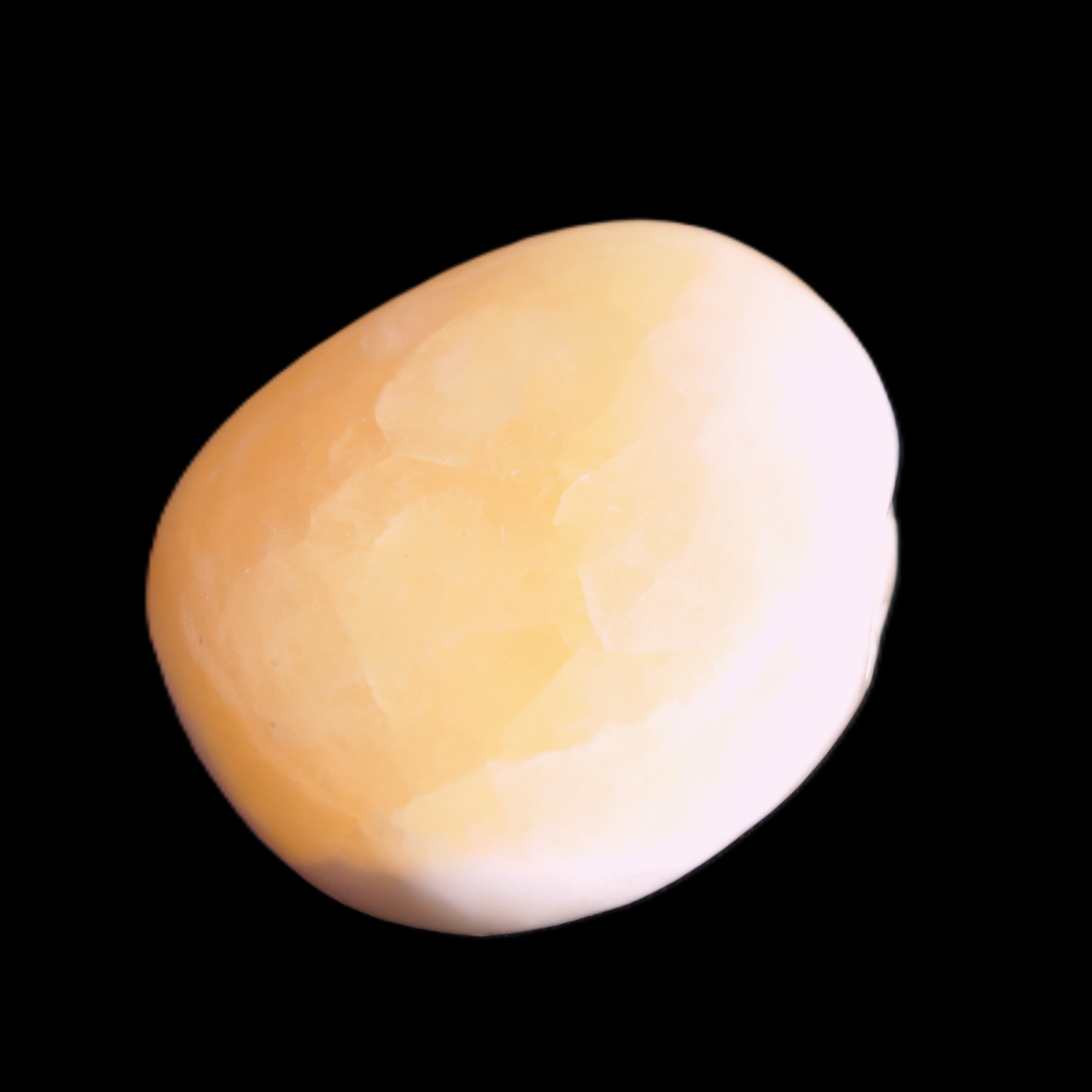 Lemon Calcite tumbled stone 20-29mm 15-18g Rocks and Things