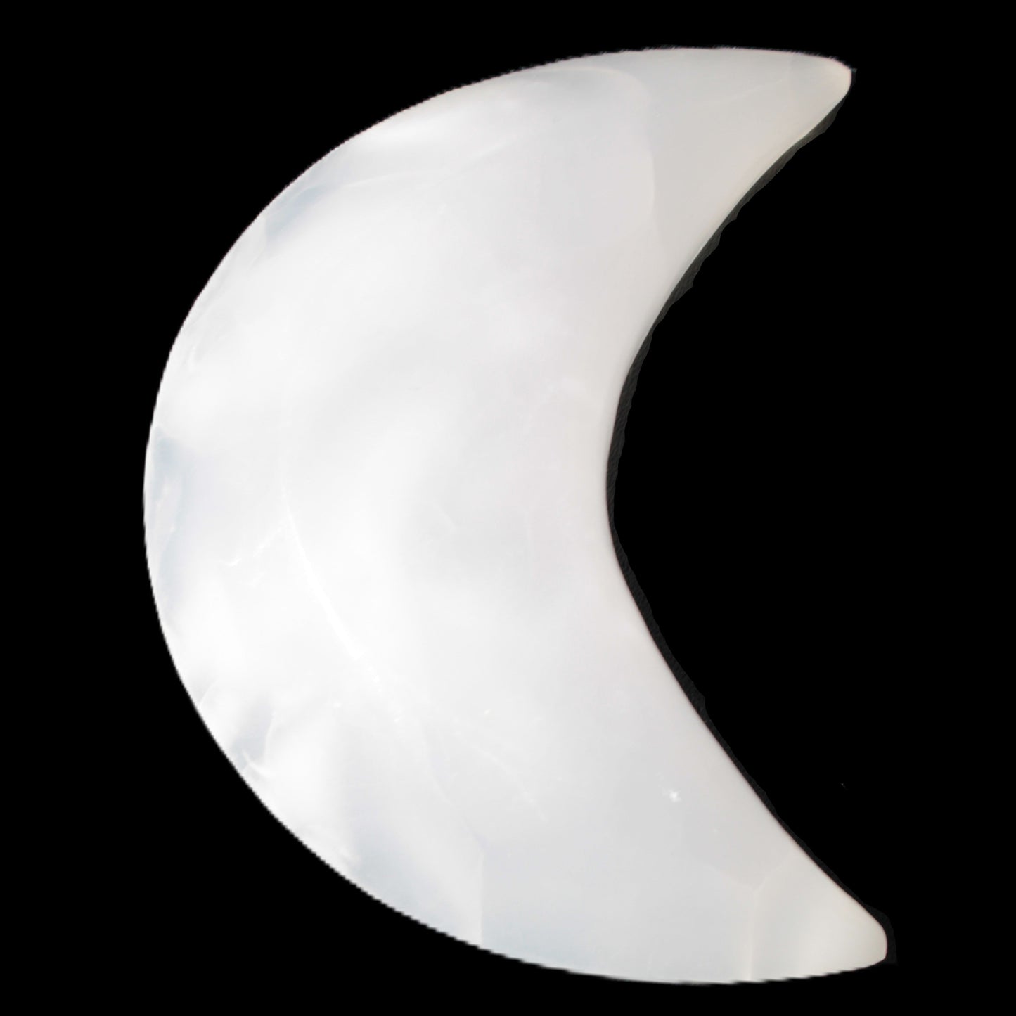 Mangano Calcite moon 72*101mm 171g Rocks and Things Store