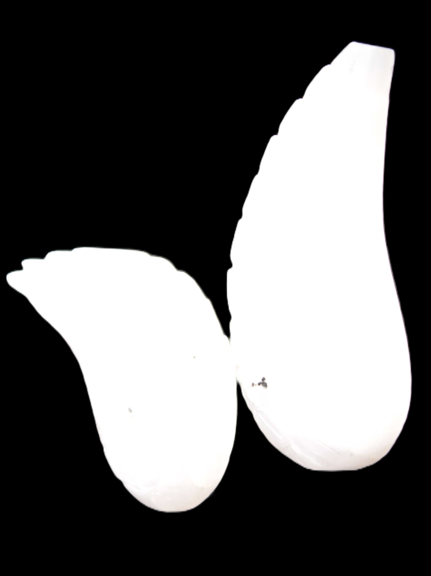 Mangano Calcite angel wings 60/62*115mm (178g & 192g) 380g Rocks and Things Store