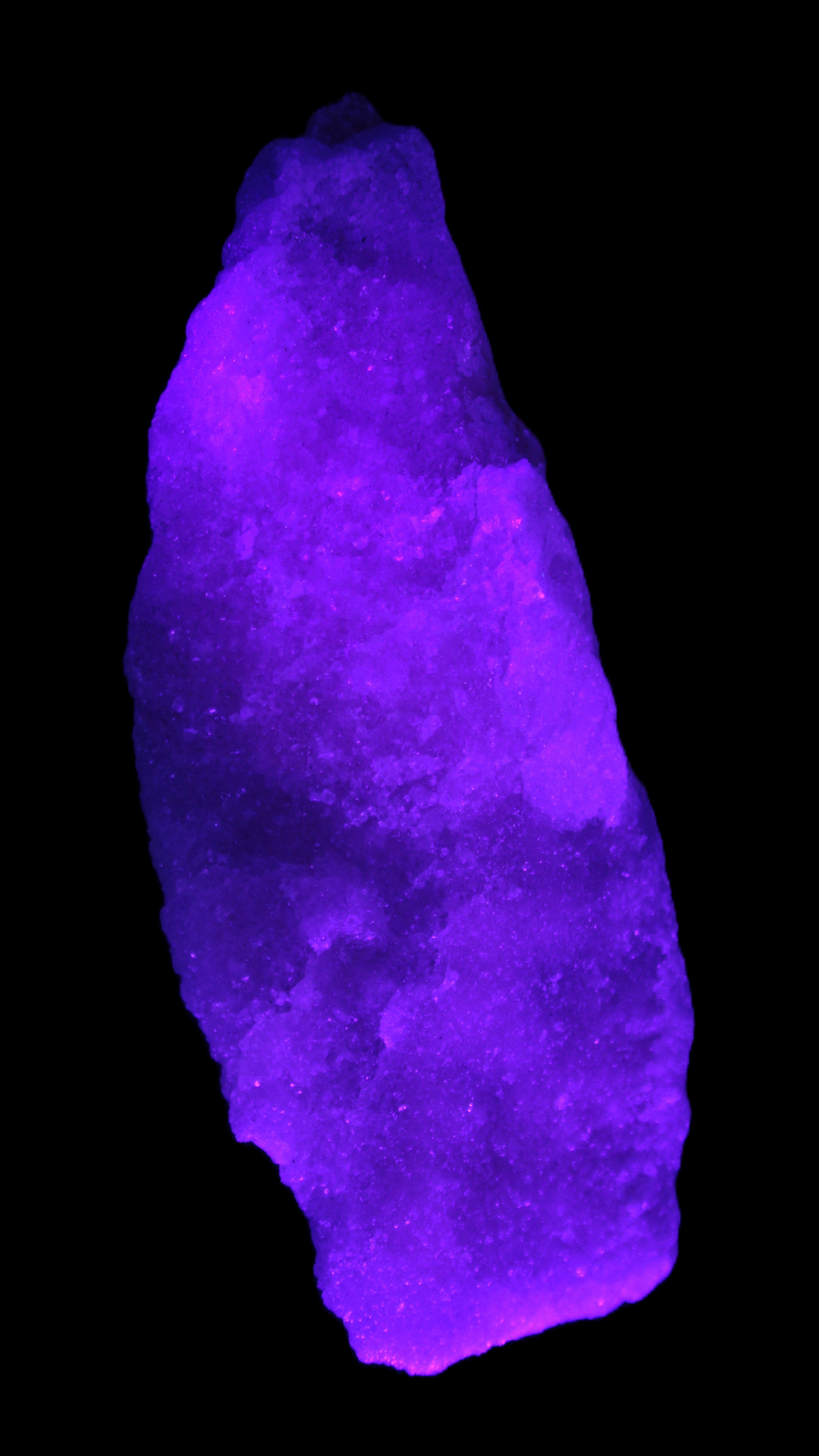 Pink Aragonite specimen on Ironstone matrix 150*22*75mm 336g in UV light -  Rocks and Things Store