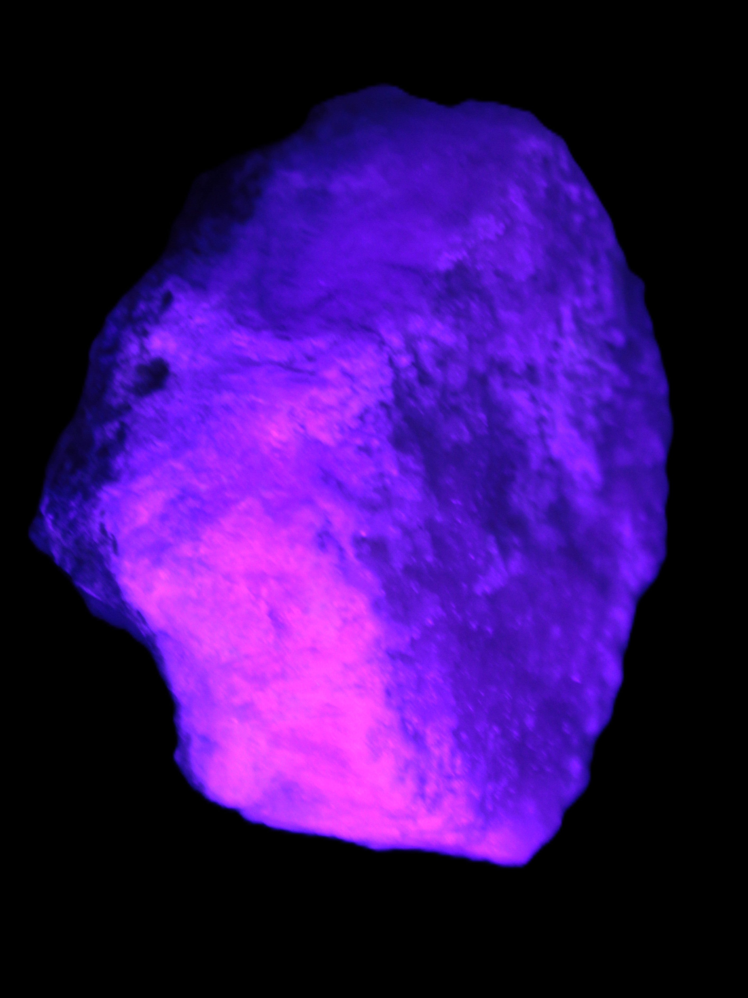 Pink Aragonite specimen on Ironstone matrix 57*24*40mm 116g in UV light - Rocks and Things Store