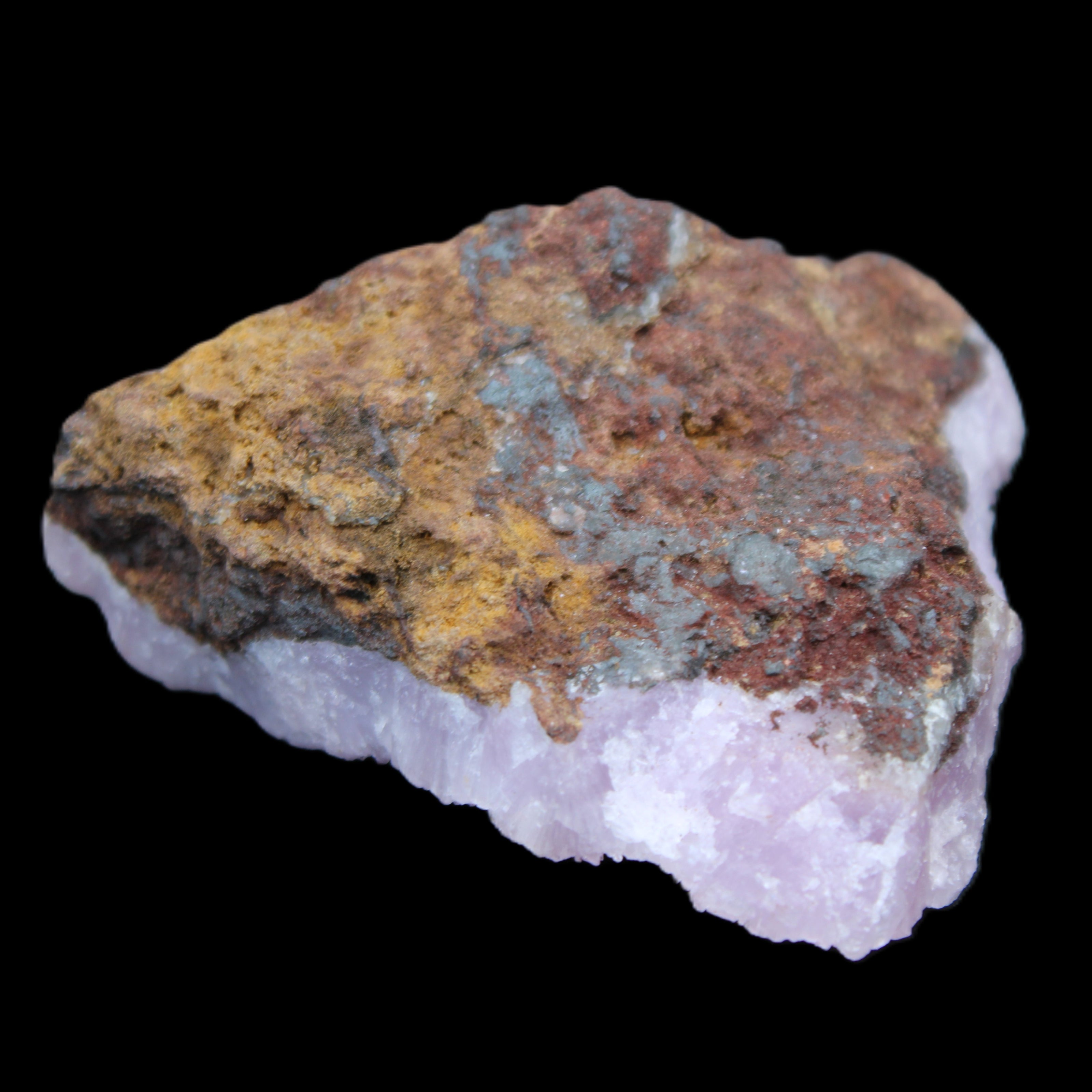 Pink Aragonite on Ironstone matrix 72*67*26mm specimen 151g in sunlight - Rocks and Things Store