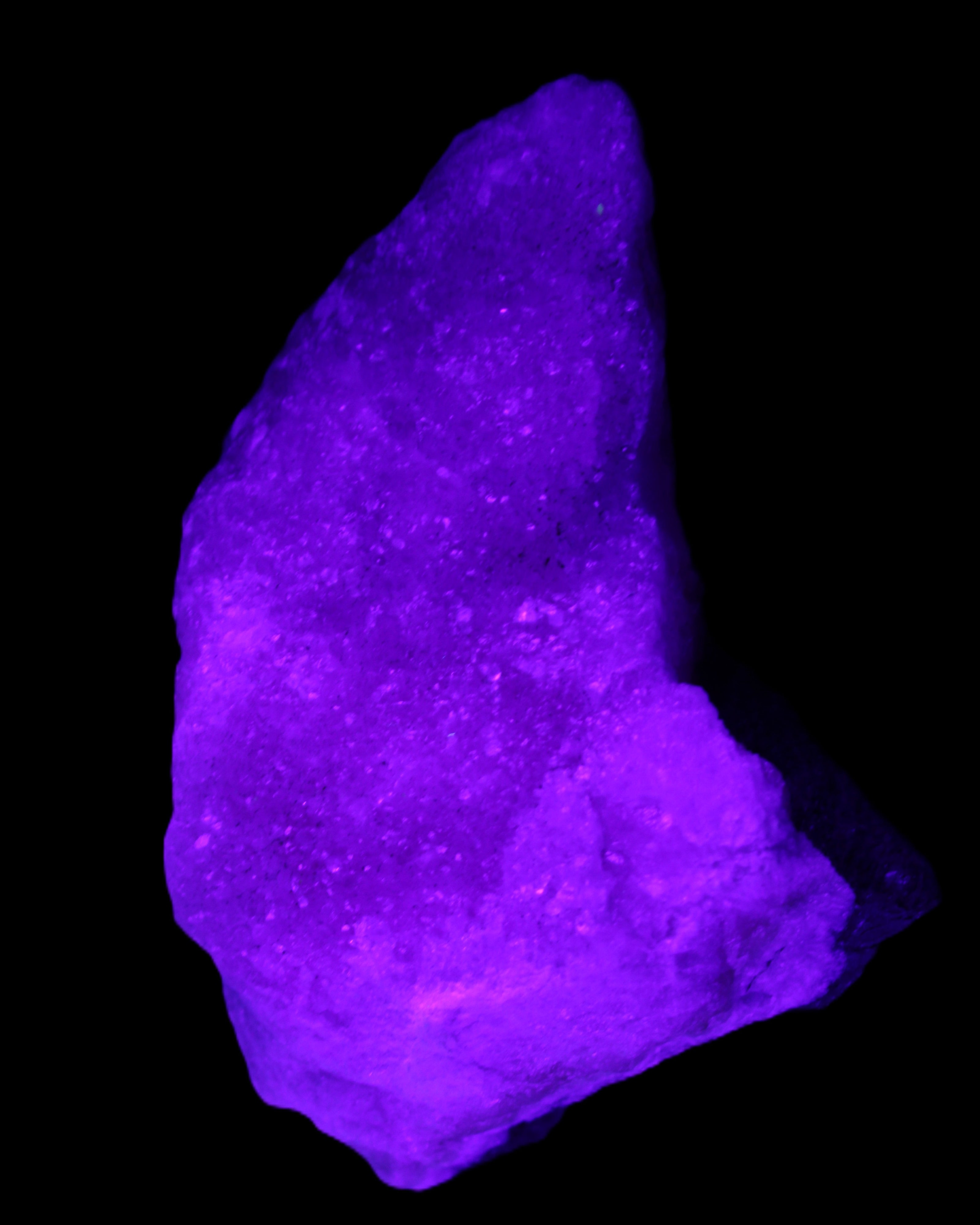 Pink Aragonite specimen on Ironstone matrix 88*40*50mm 275g in UV light - Rocks and Things Store