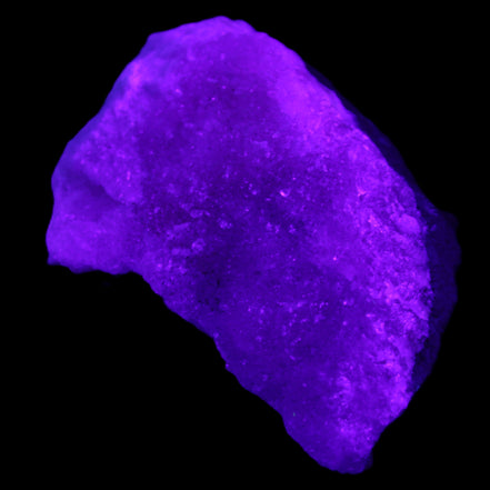 Pink Aragonite specimen on Ironstone matrix 88*40*50mm 275g in UV light - Rocks and Things Store