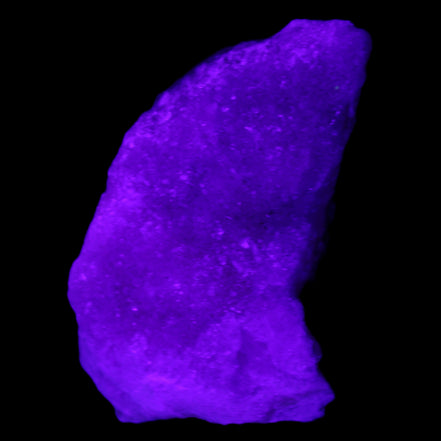 Pink Aragonite specimen on Ironstone matrix 88*40*50mm 275g in UV light - Rocks and Things Store