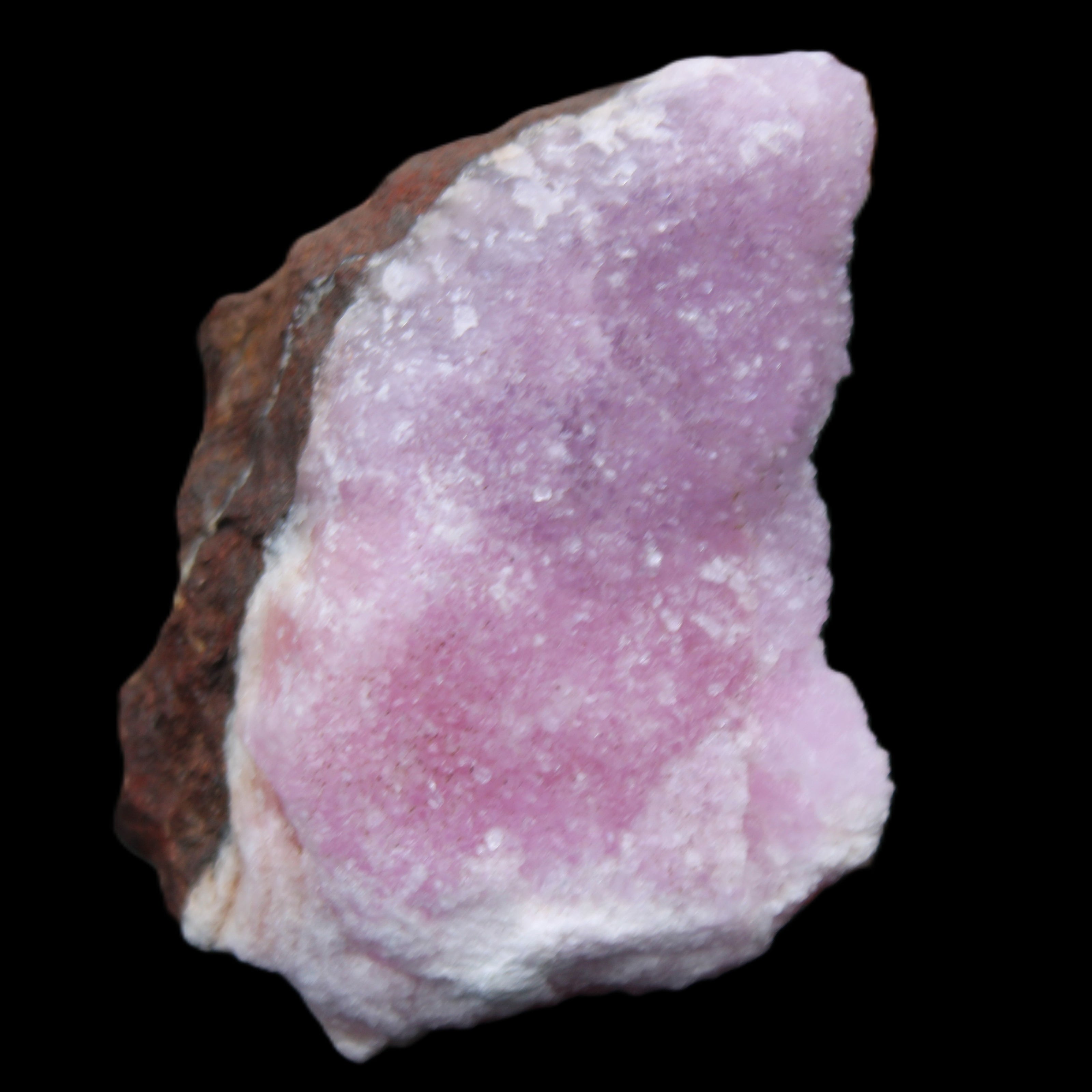 Pink Aragonite specimen on Ironstone matrix  88*40*50mm 275g in sunlight - Rocks and Things Store