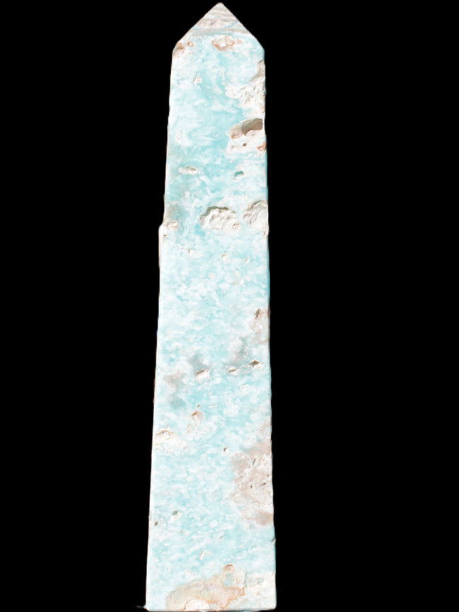 Caribbean Calcite obelisk 83*59*375mm 3089g Rocks and Things Store