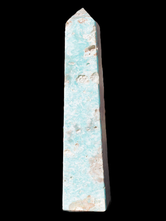 Caribbean Calcite obelisk 83*59*375mm 3089g Rocks and Things Store