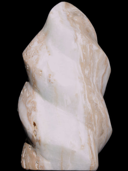 Caribbean Calcite flame 58*115mm 538g Rocks and Things Store
